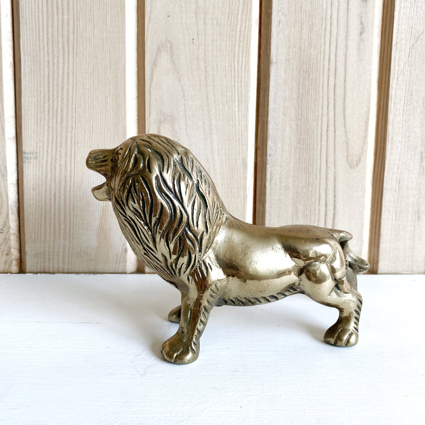 Vintage Brass Lion