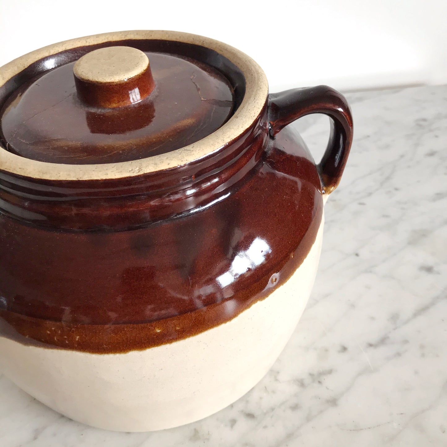 Large Vintage Stoneware Container