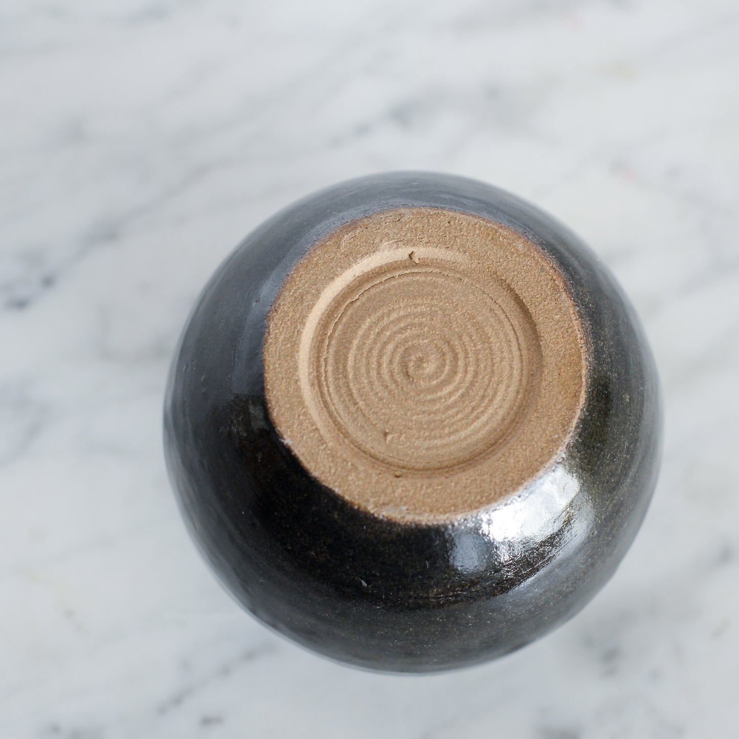 Handcrafted Stoneware Vase, Midnight Blue