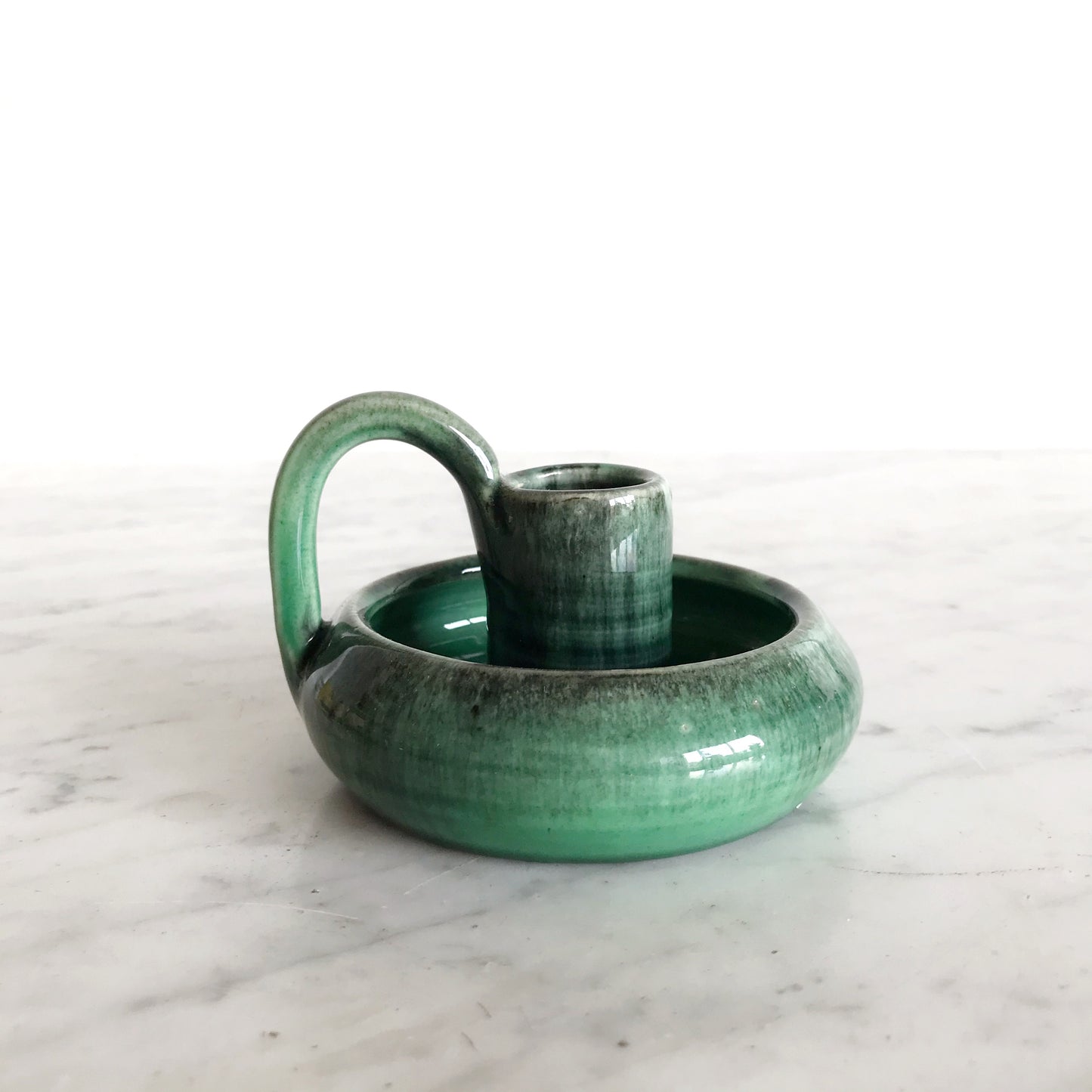 Green Ceramic Candle Holder, Canada