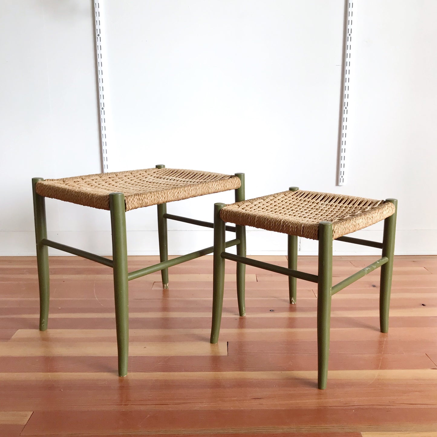 Vintage 1950's Italian Mid-Century Modern Nesting Stools