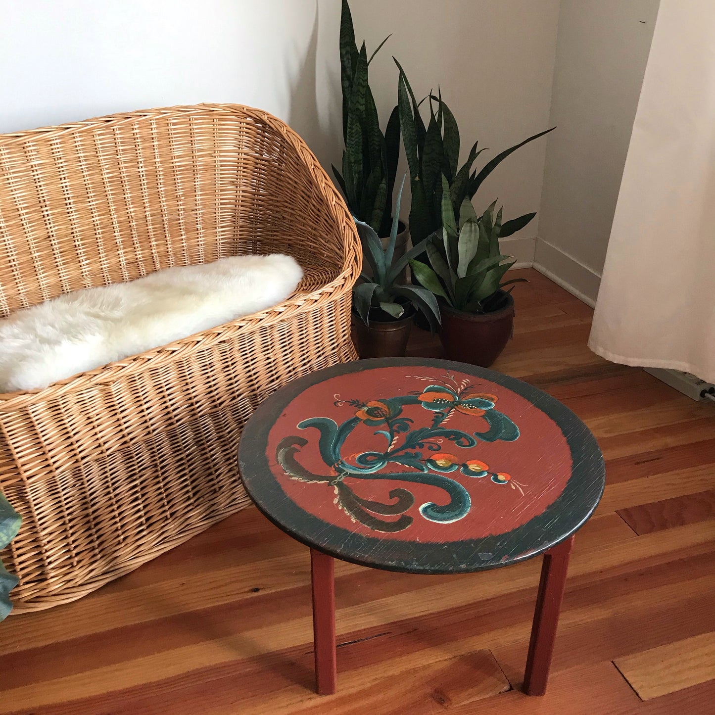 Vintage Hand-painted Folding Table
