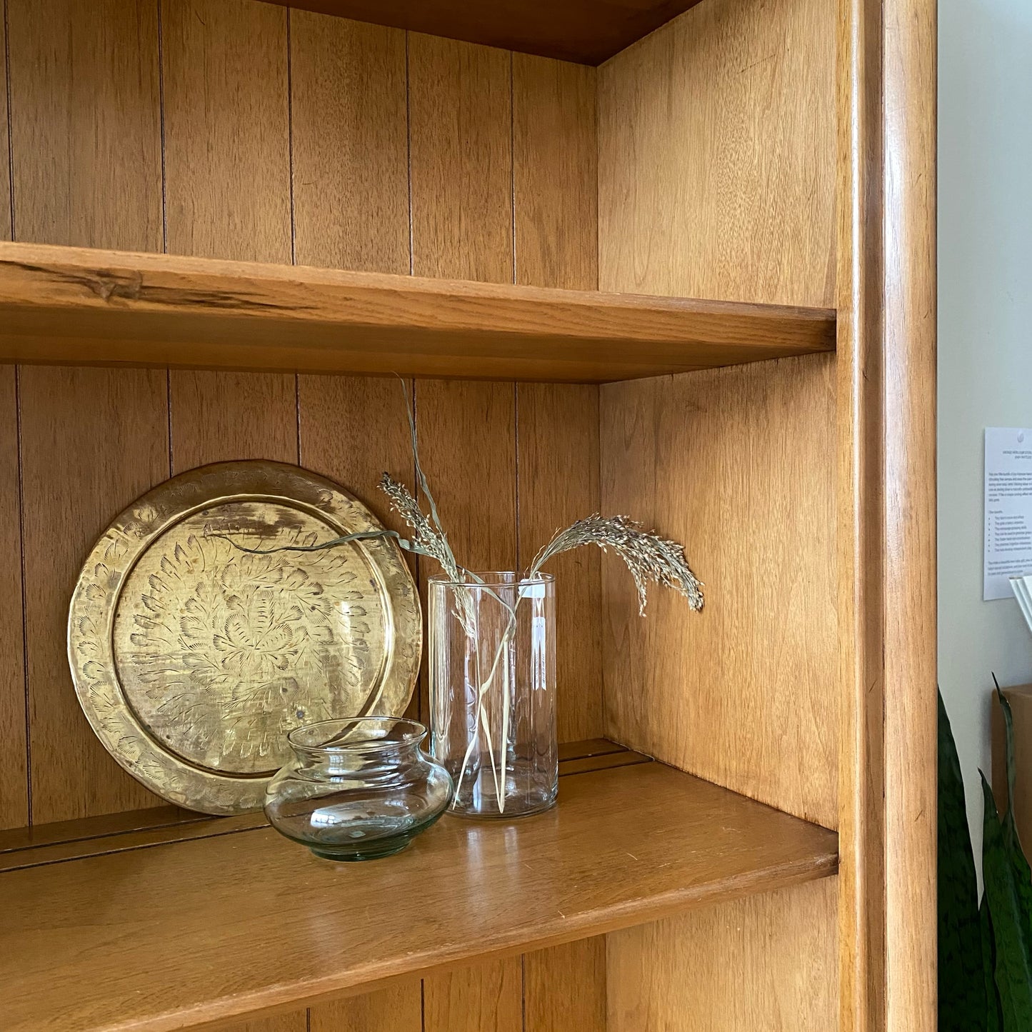 Vintage Mid-Century Two-Piece Hutch, Drexel