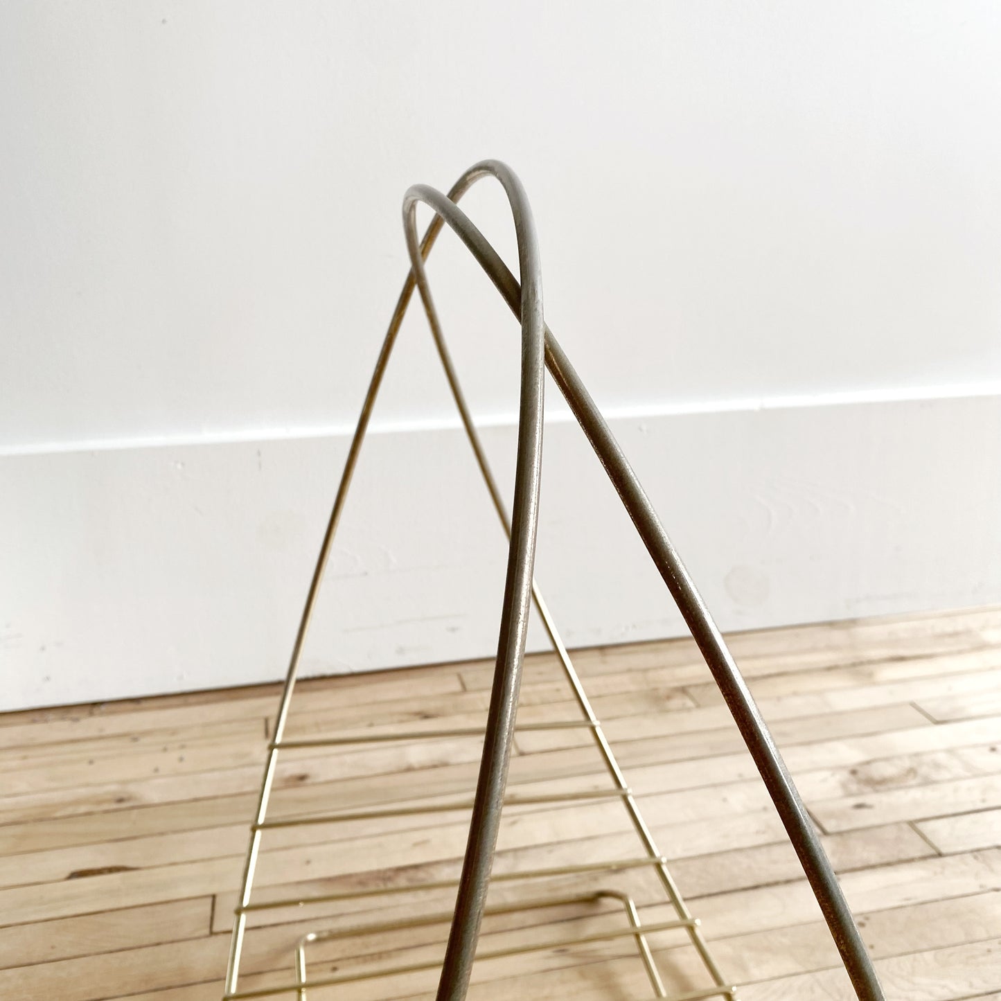 Vintage Brass “Hoop” Magazine Holder