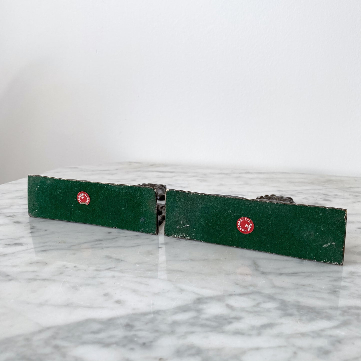 Pair of Vintage Solid Brass Seahorse Bookends