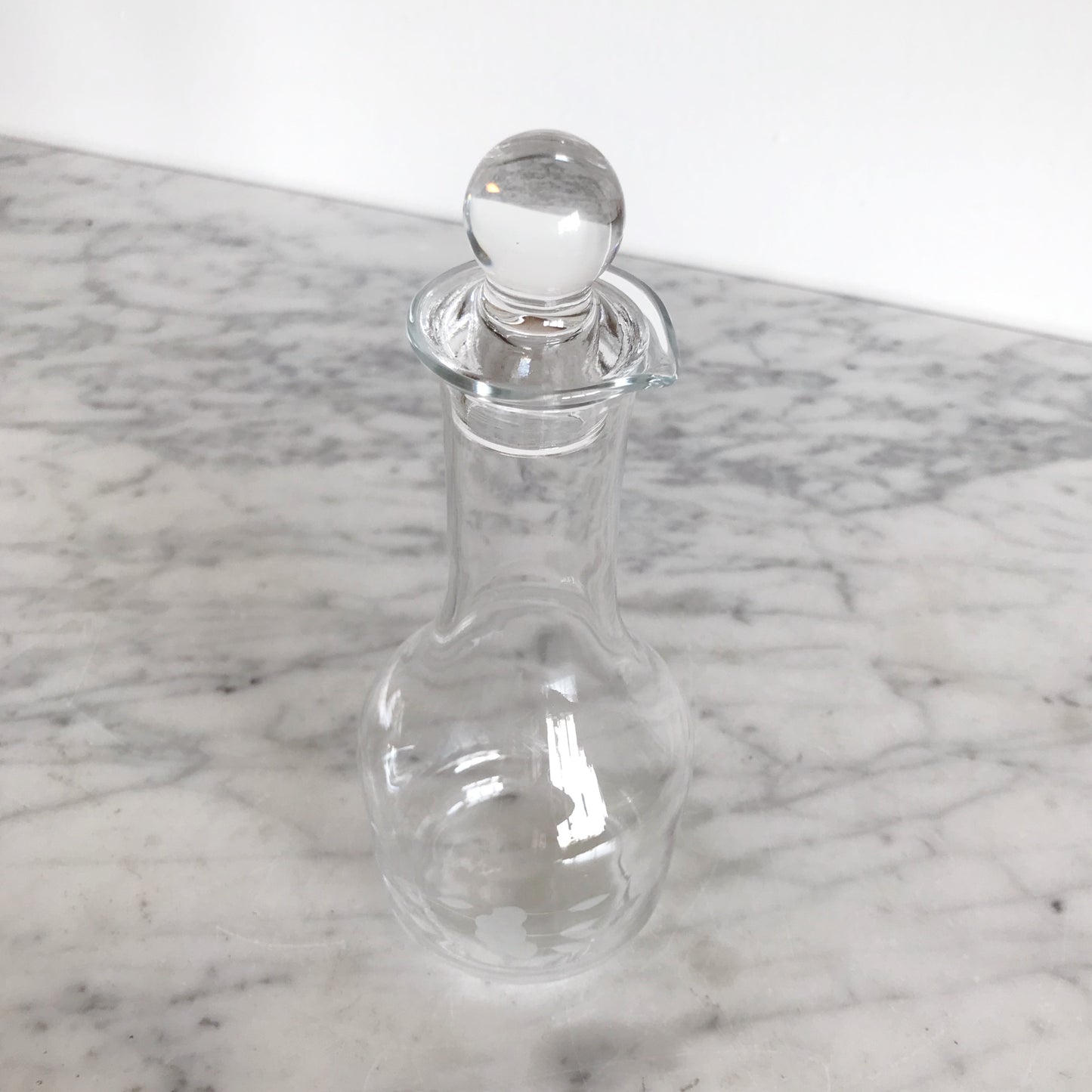Vintage Etched Glass Decanter