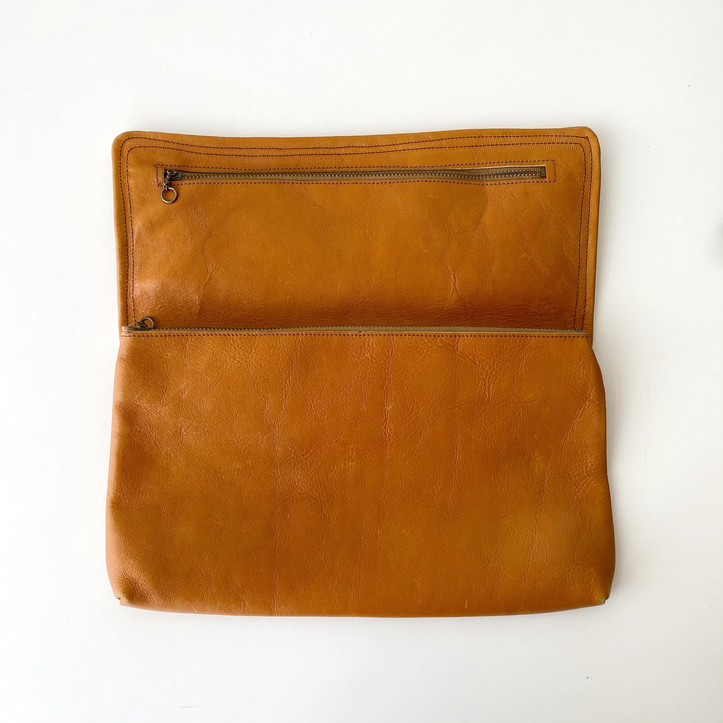 Vintage 1970’s Leather Folding Clutch Purse