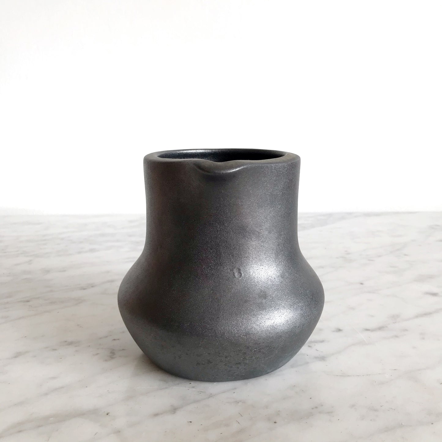 Vintage Ceramic Pitcher, Graphite