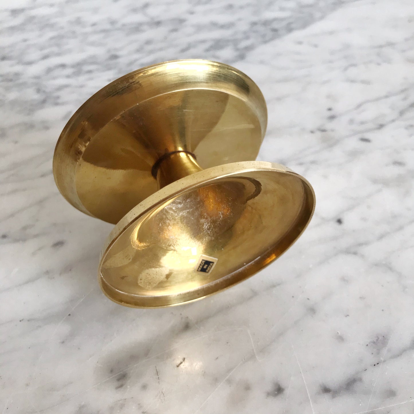 Vintage Brass Pillar Holder