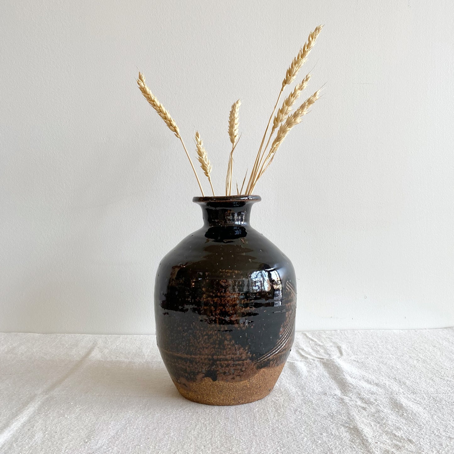 Vintage Studio Pottery Vase, 8.25”