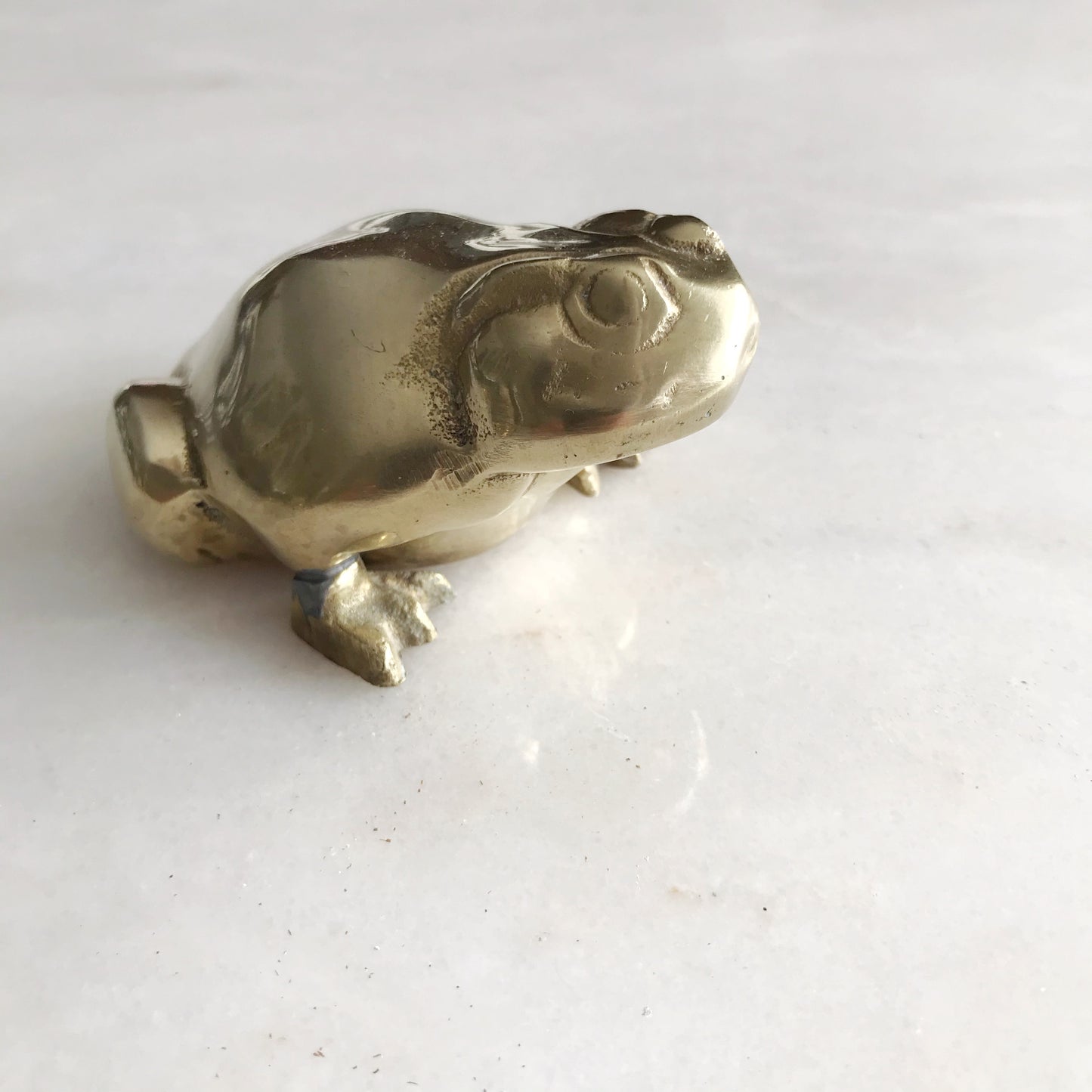 Vintage Brass Frog