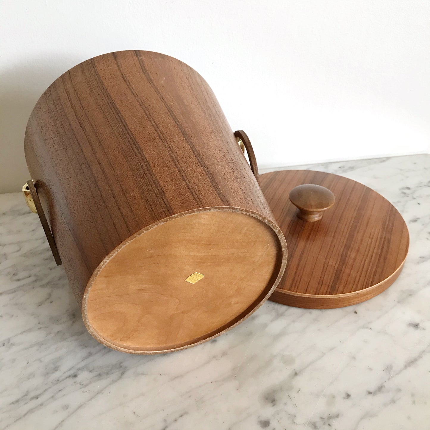 Vintage MCM Teak Ice Bucket