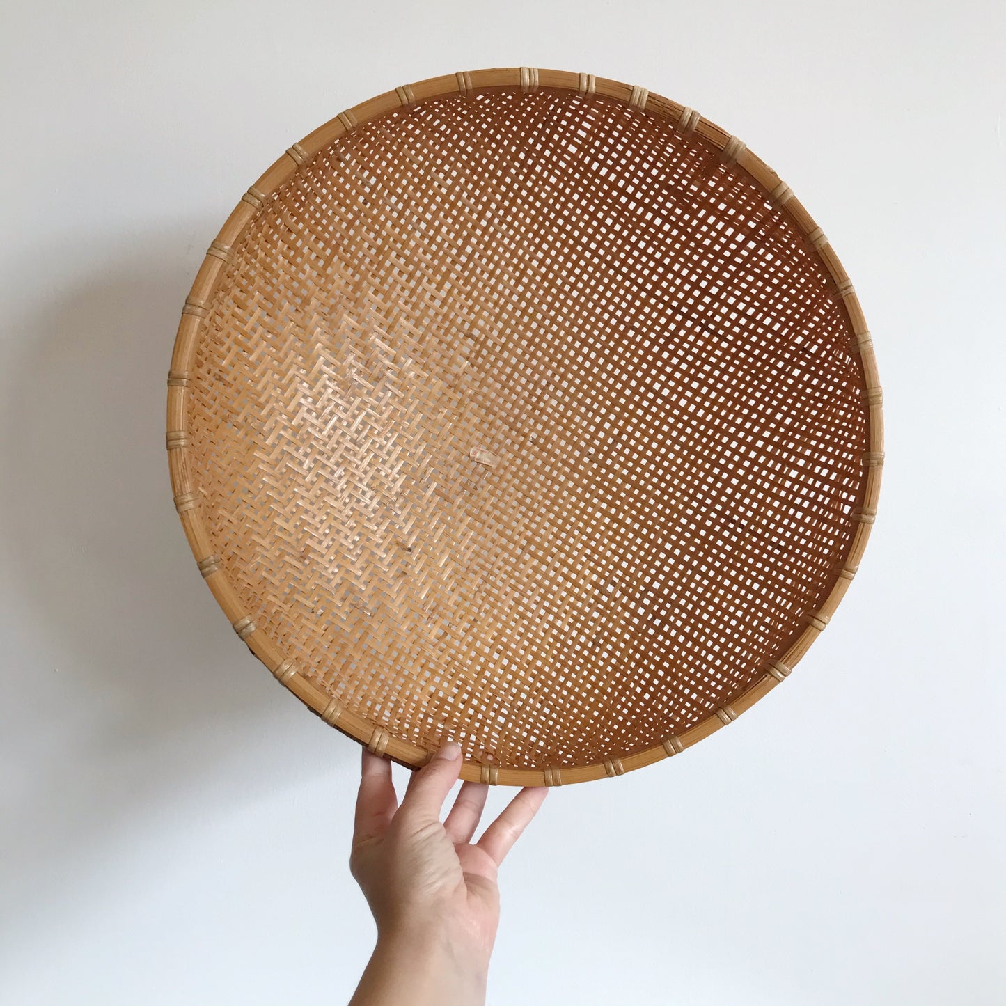 XL Vintage Winnowing Basket, 16”