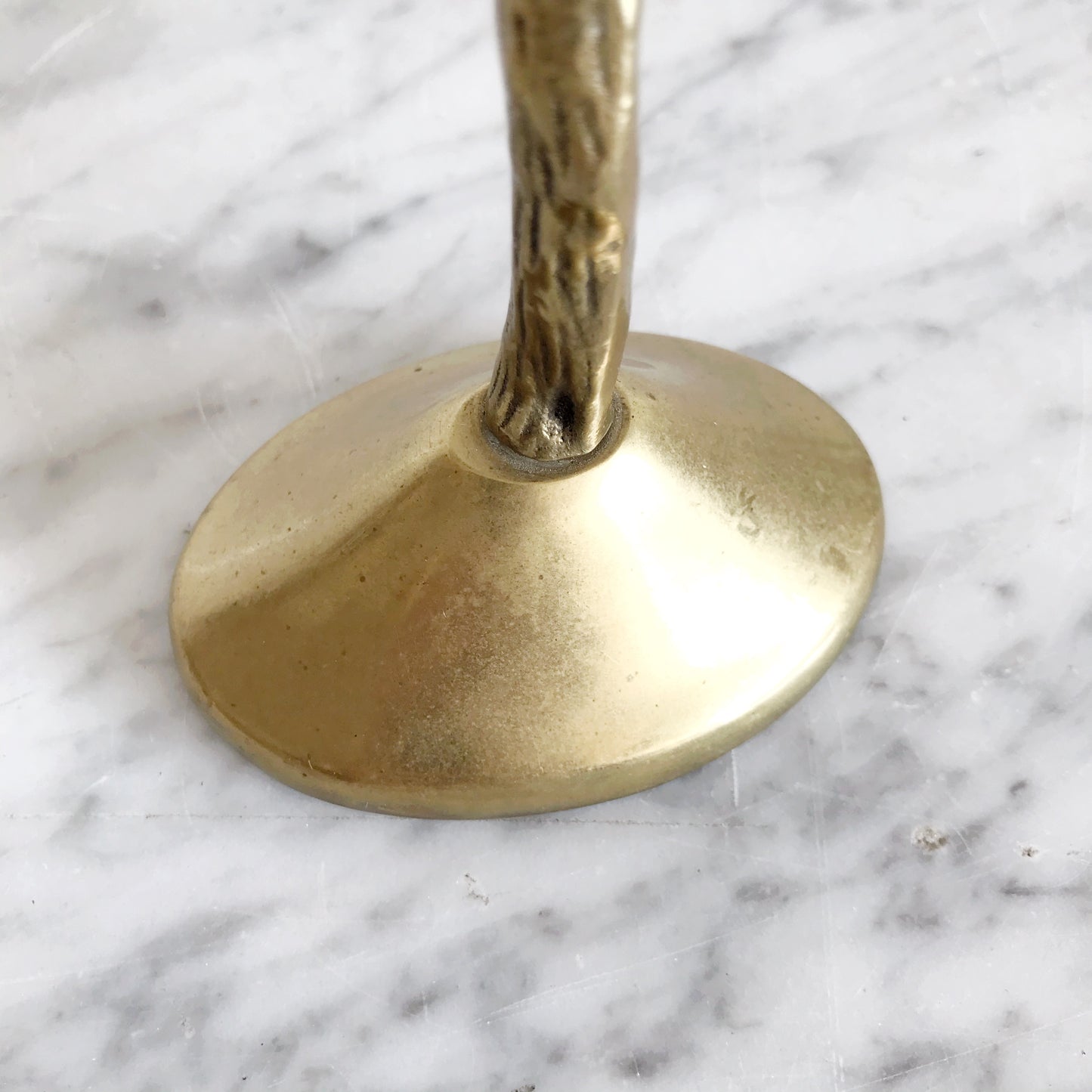 Vintage Brass Lovebirds in Tree