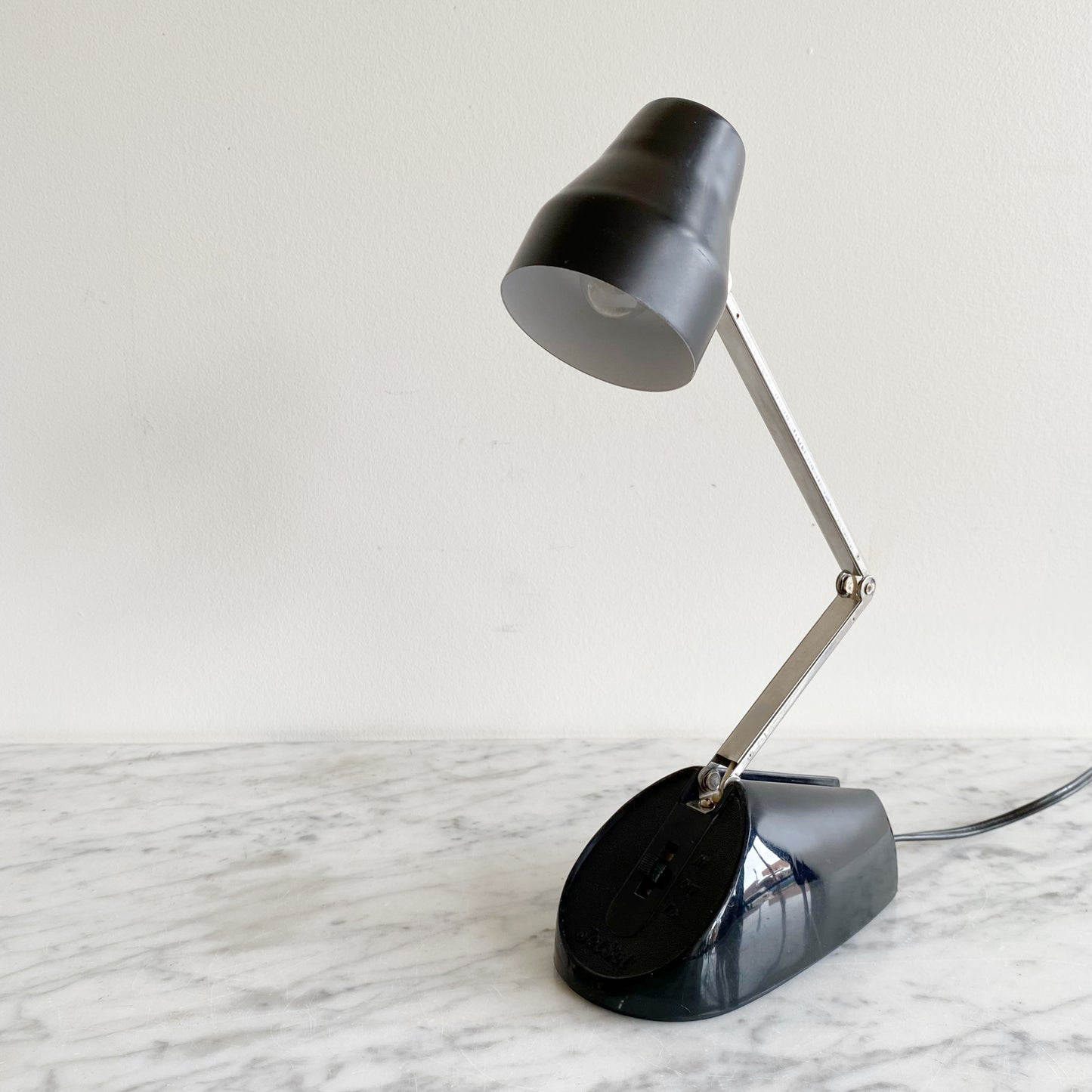 Vintage Petite Black Desk Lamp