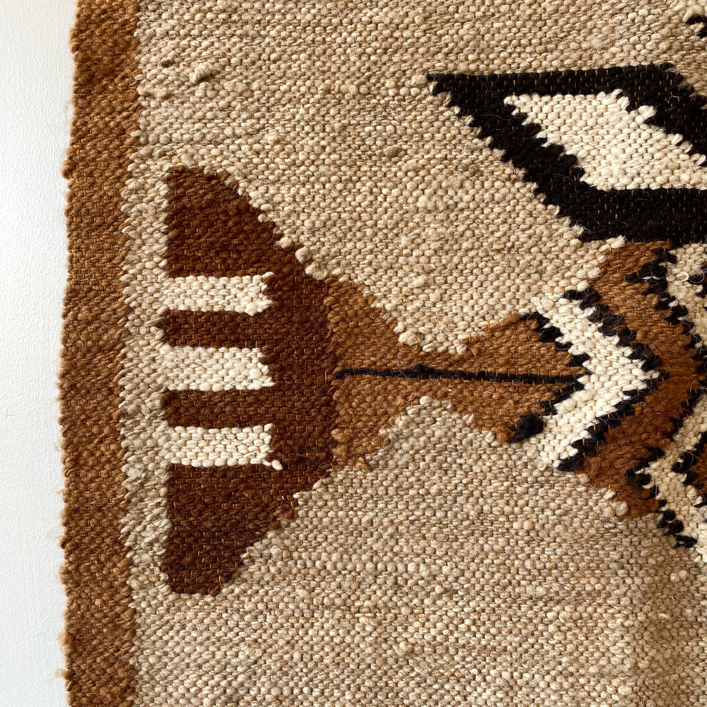 Vintage Woven Wall Hanging / Textile with Bird