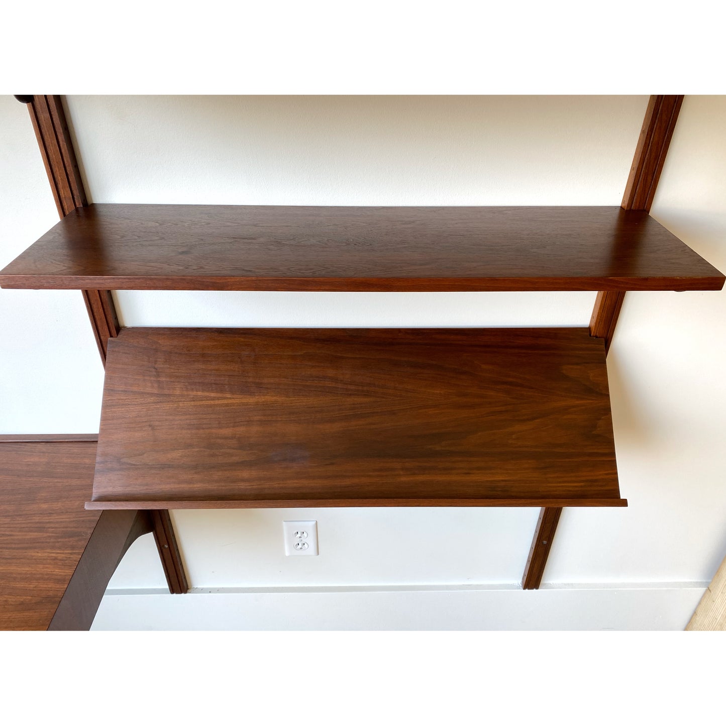 Vintage Mid Century Double Bay Wall Unit