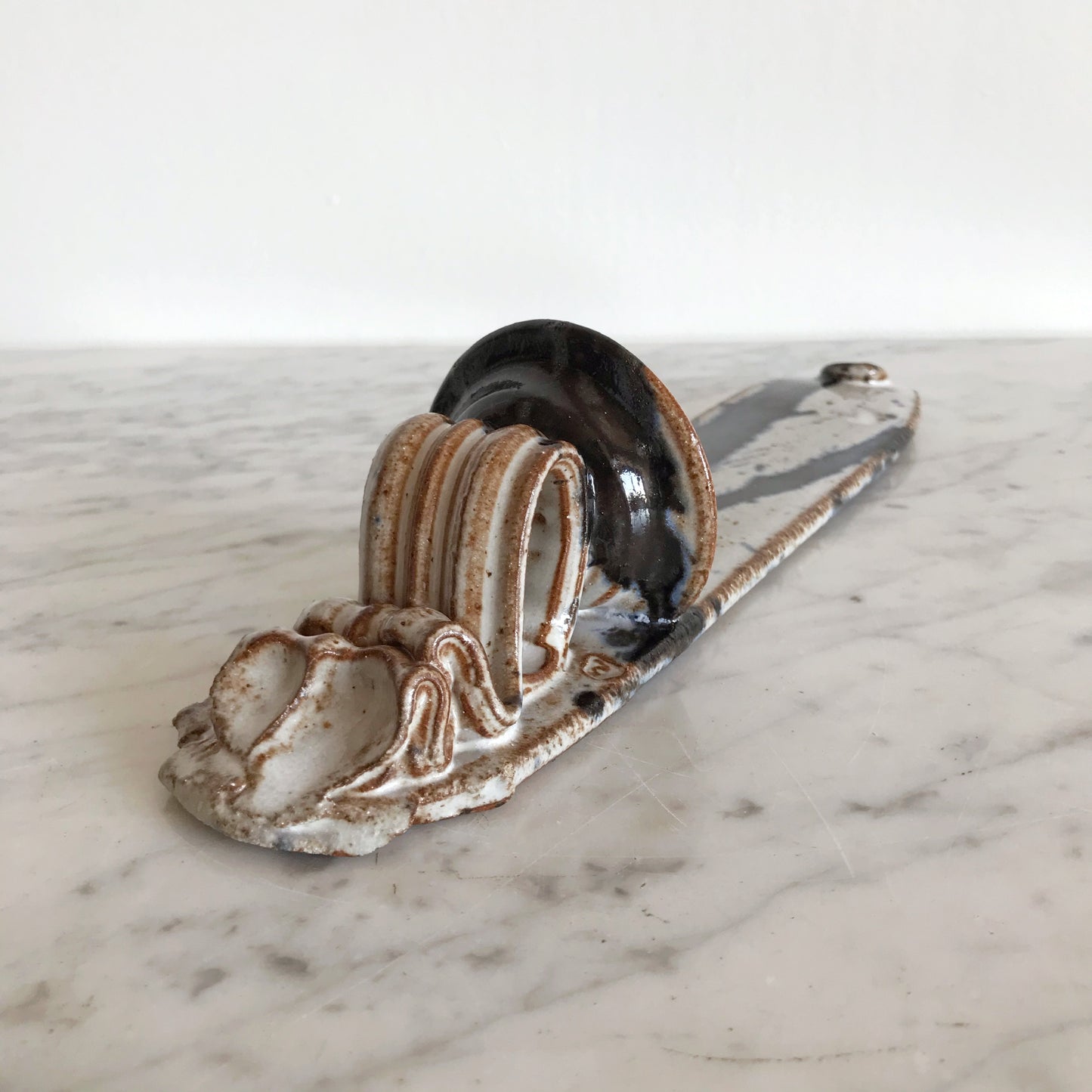 Handcrafted Stoneware Candle Sconce