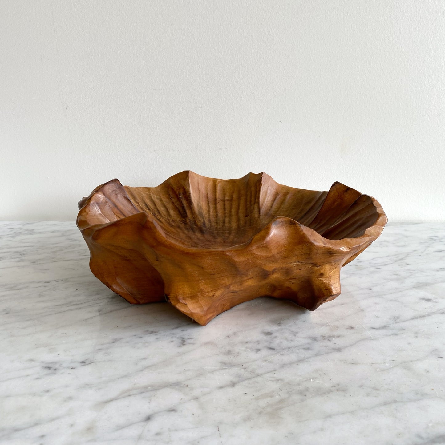 Found Carved Wooden Bowl