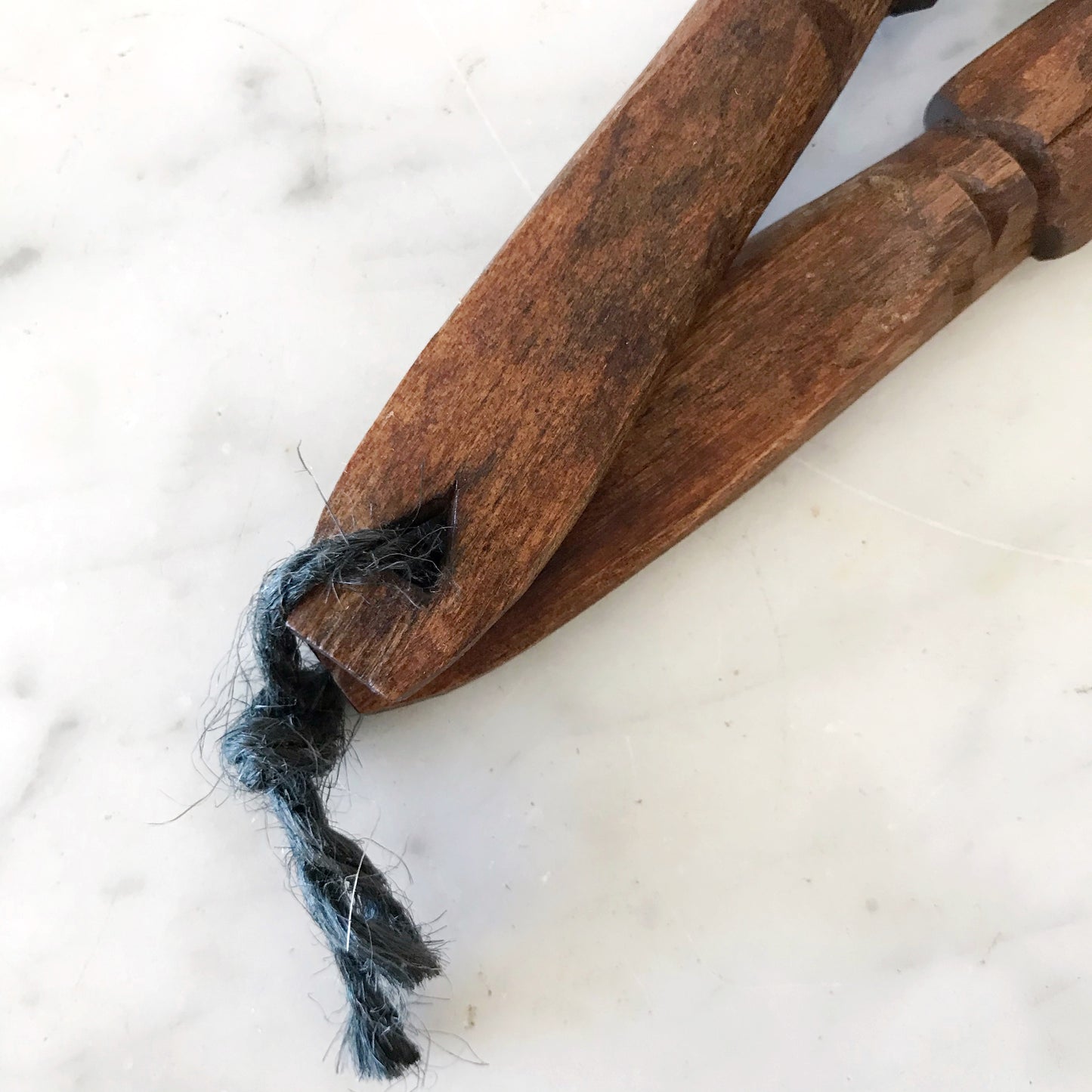 Carved Wood Fork + Spoon Set