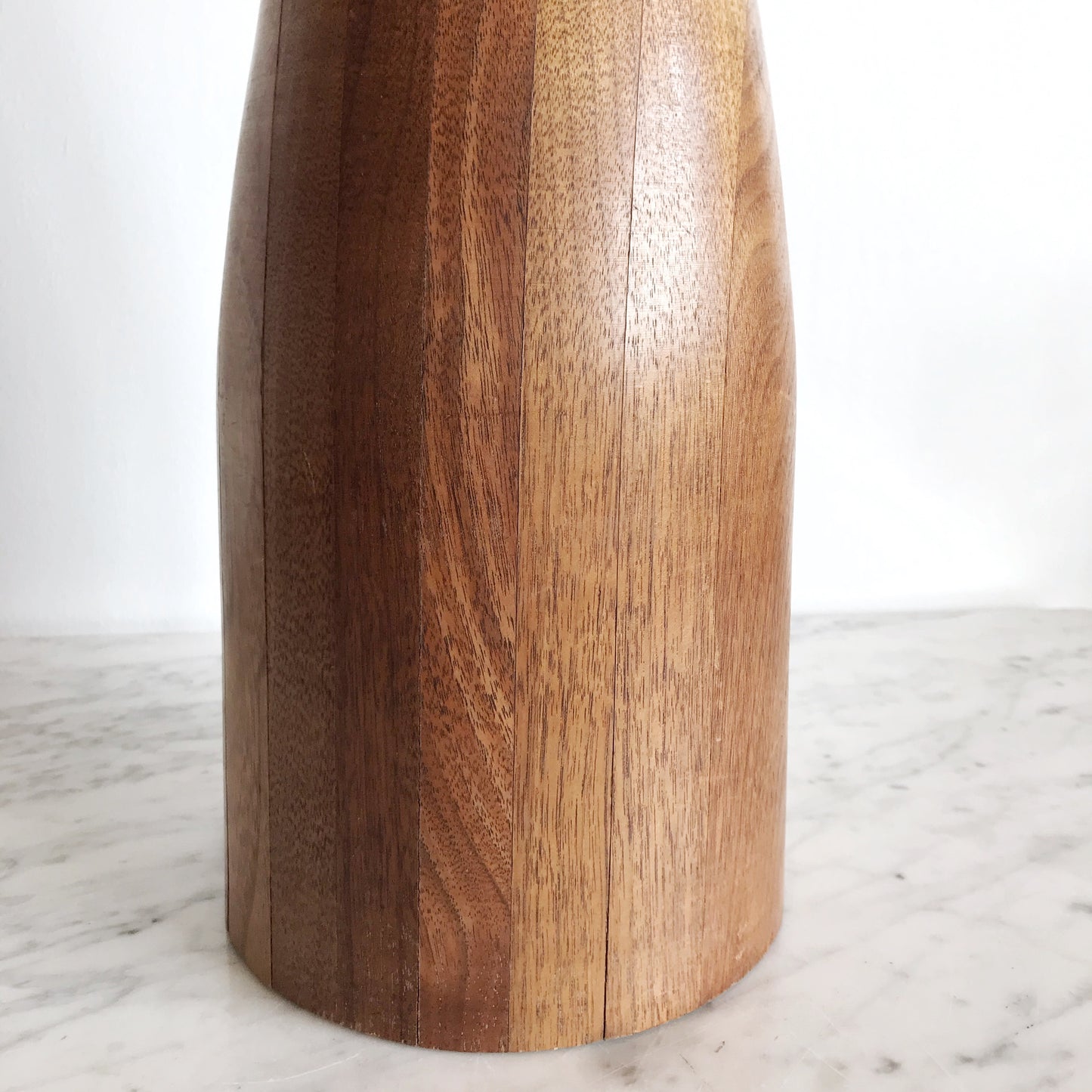 XL Vintage Mid-Century Turned Wood Lamp