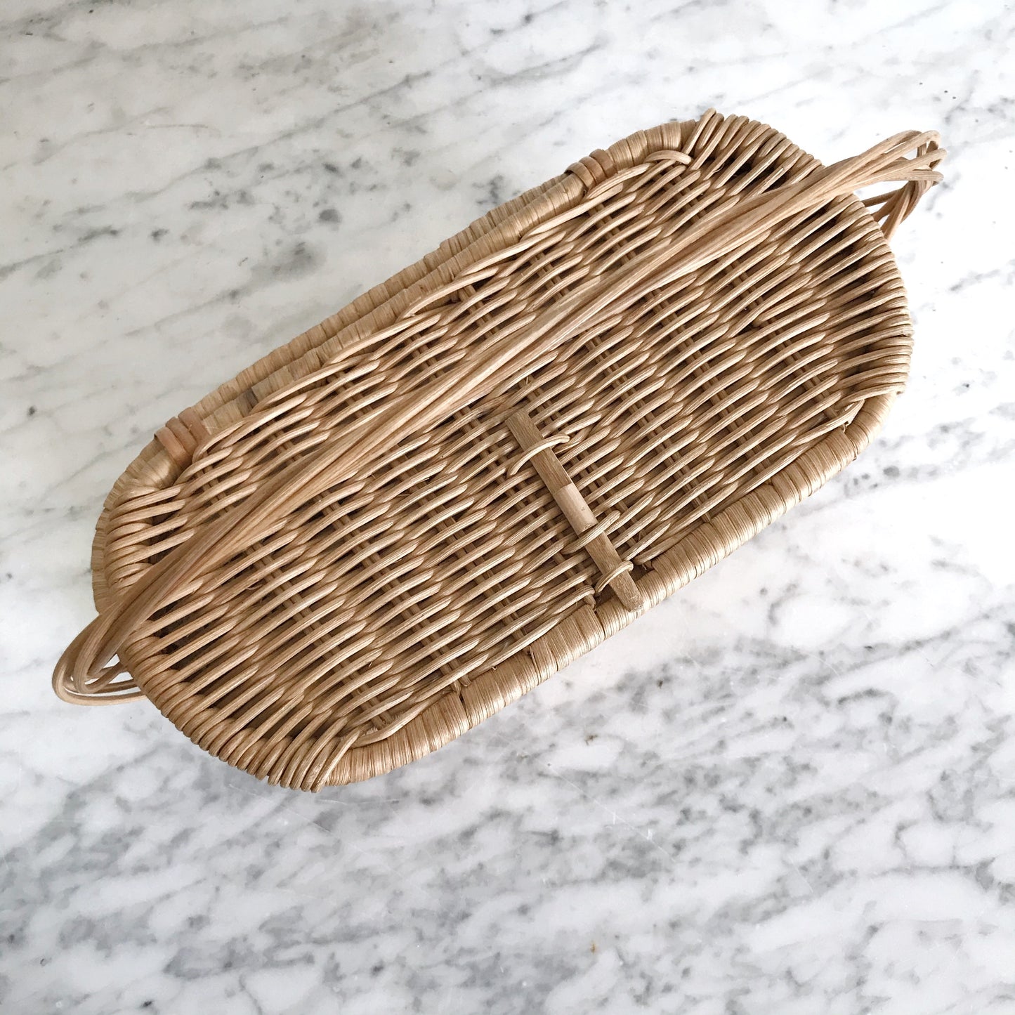 Vintage Locking Wicker Basket Purse