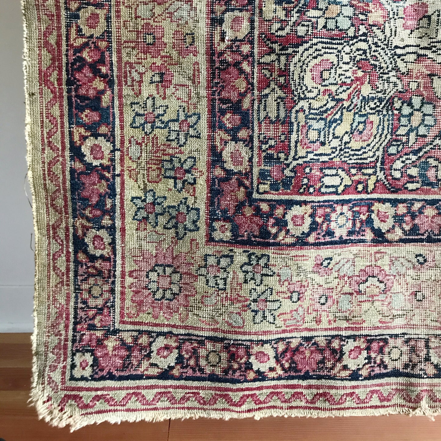 “ANNA” Antique Hand-knotted Rug (4.1 x 6.5)