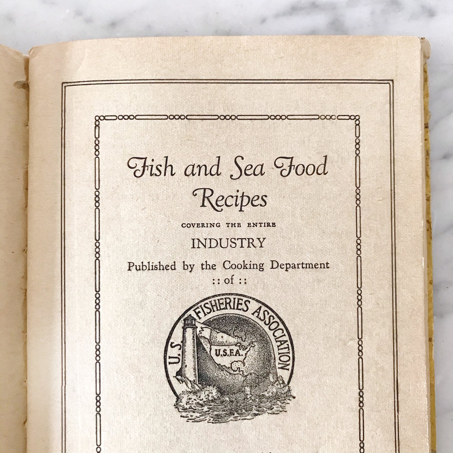 Book: Recipes for Fish and Seafood, 1927