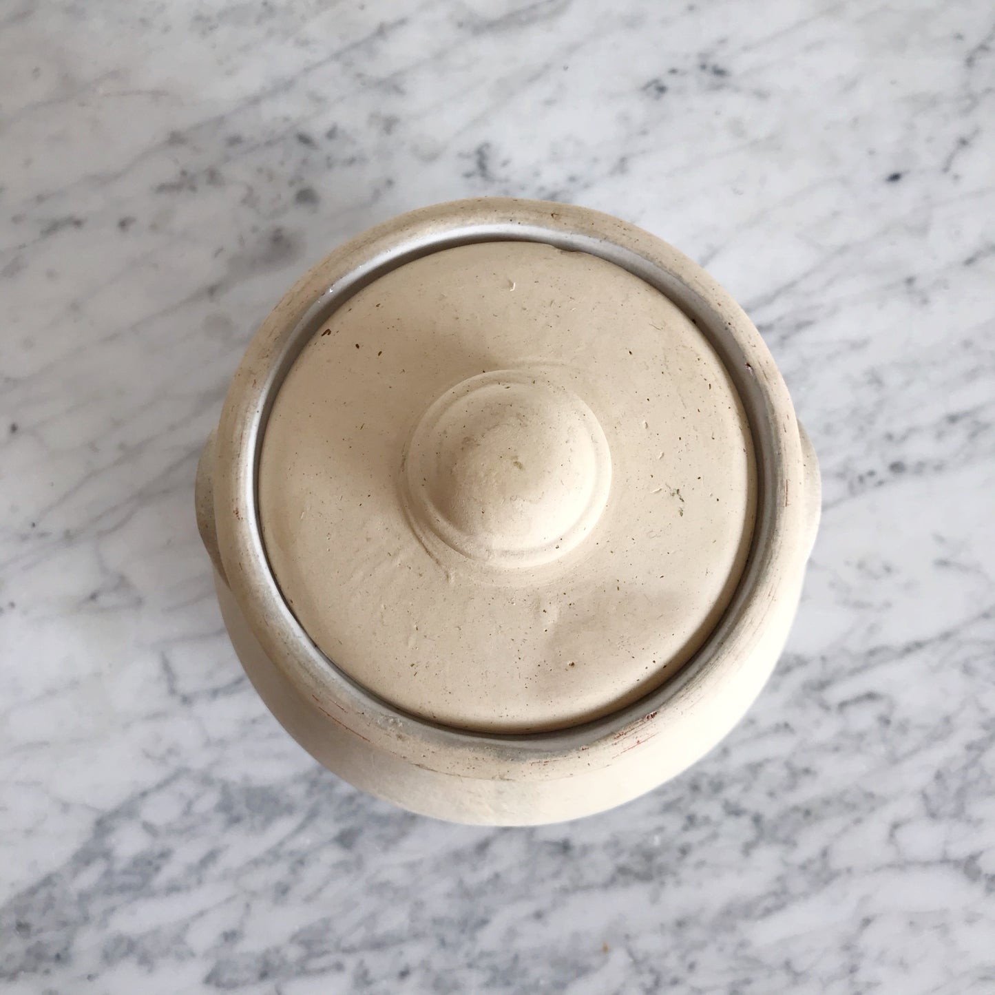 Large Vintage Clay Canister
