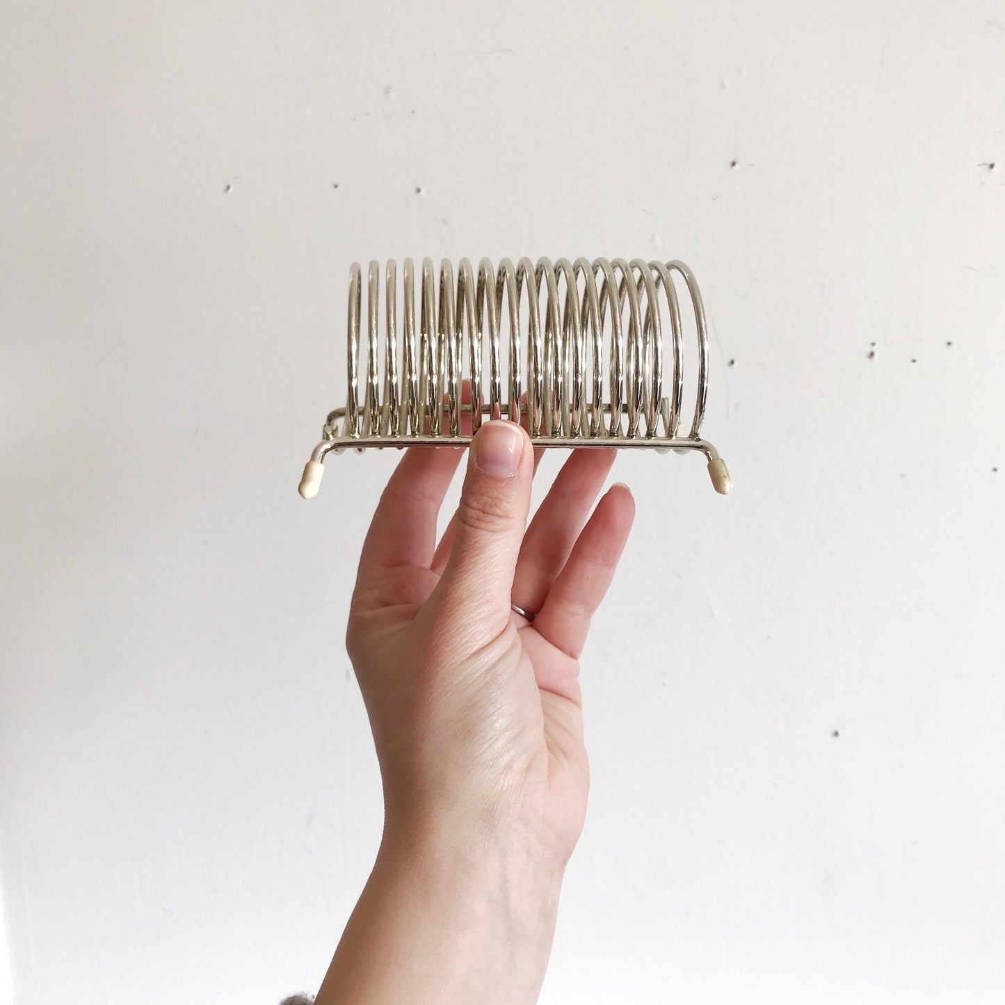 Small Vintage Metal Spiral Organizer