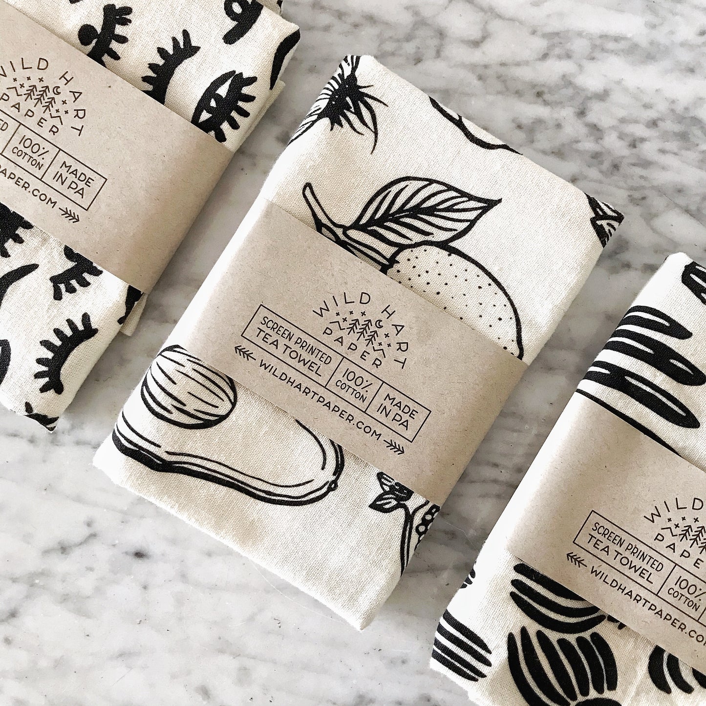 Screen Printed Tea Towel