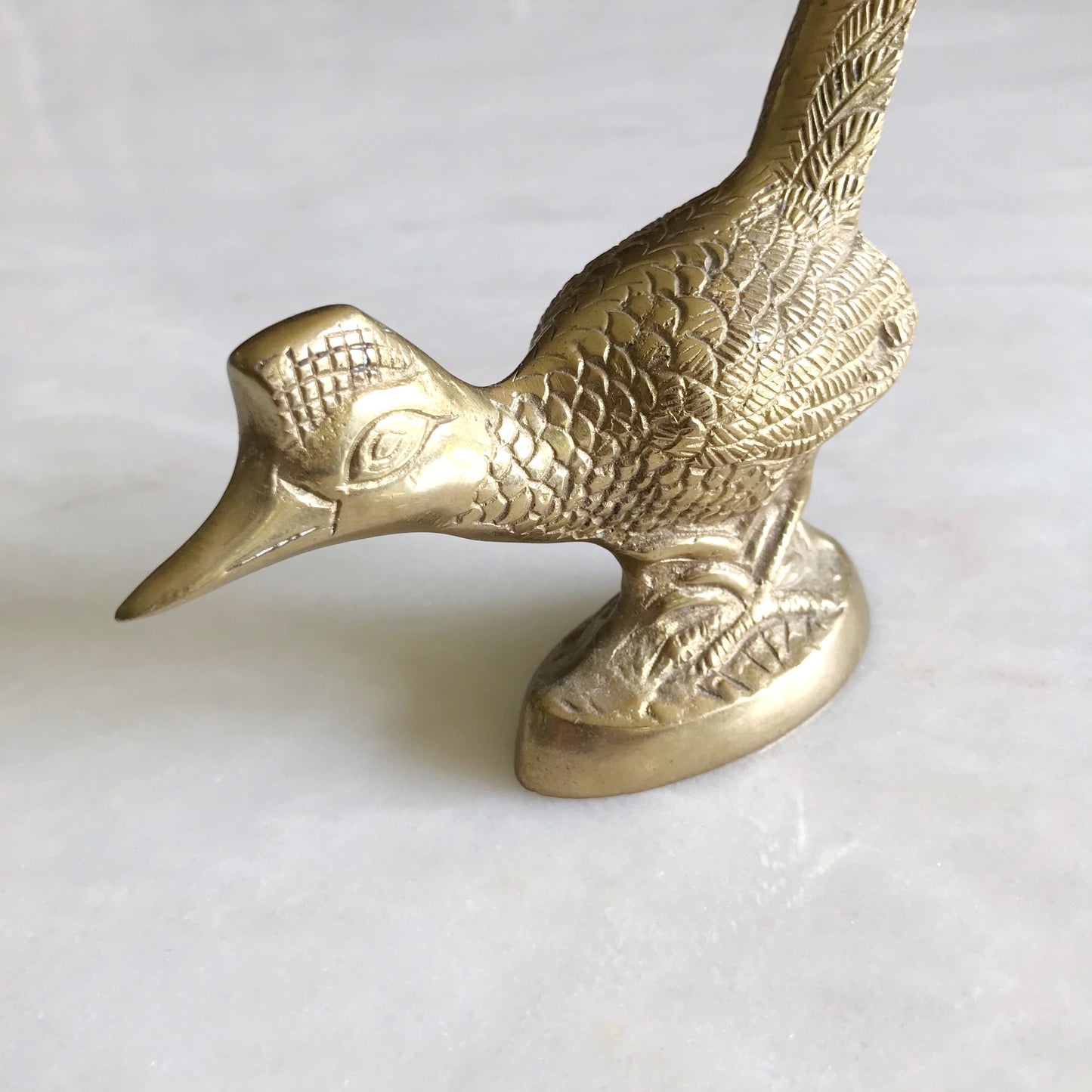 Vintage 6" Brass Standing Roadrunner