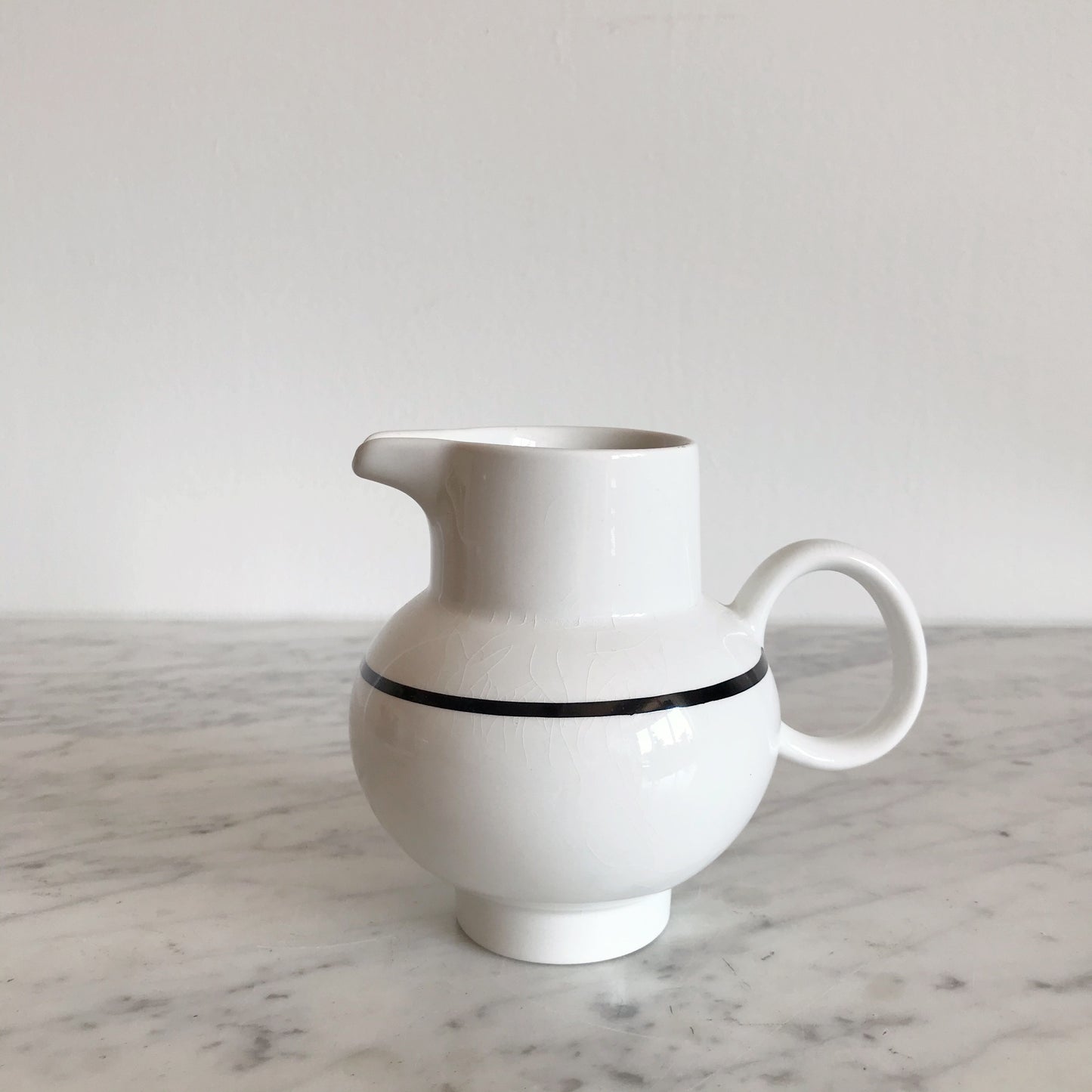 Vintage Modern Creamer w/ Black Stripe