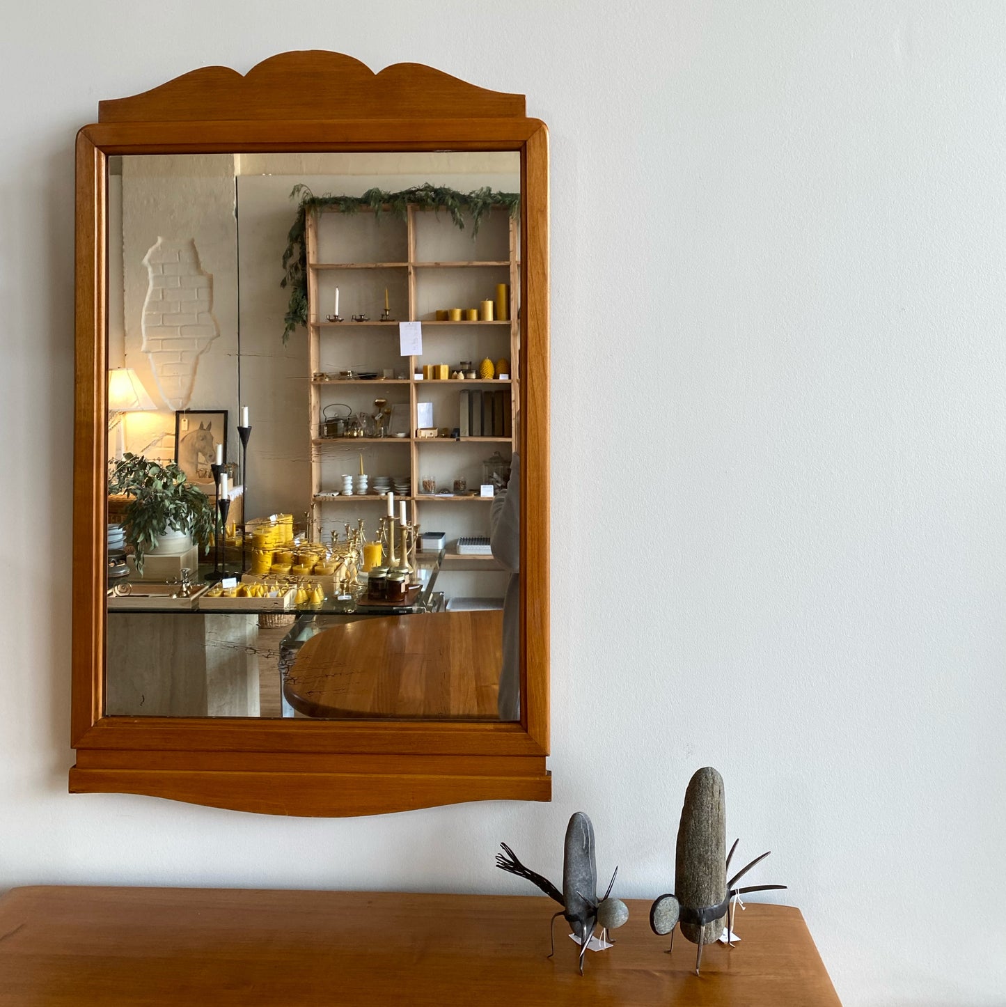 Vintage “Folk” Mirror (31.25” x 19.75”)