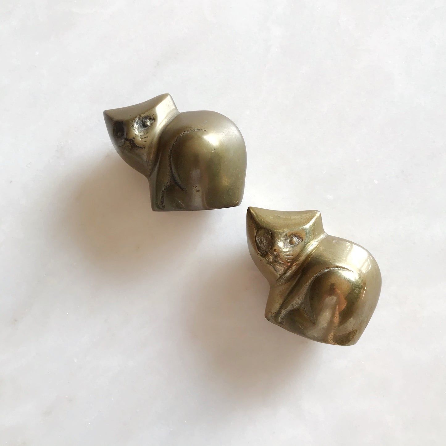 Vintage Brass Cat Figure