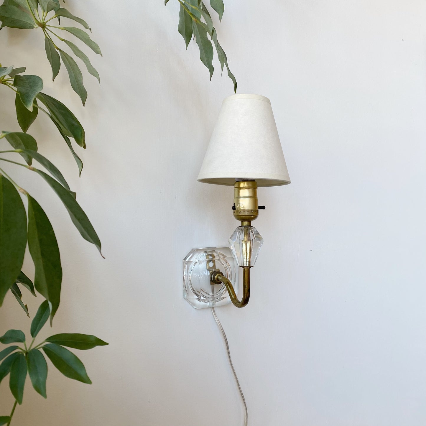 Vintage Crystal Wall Sconce Lamp