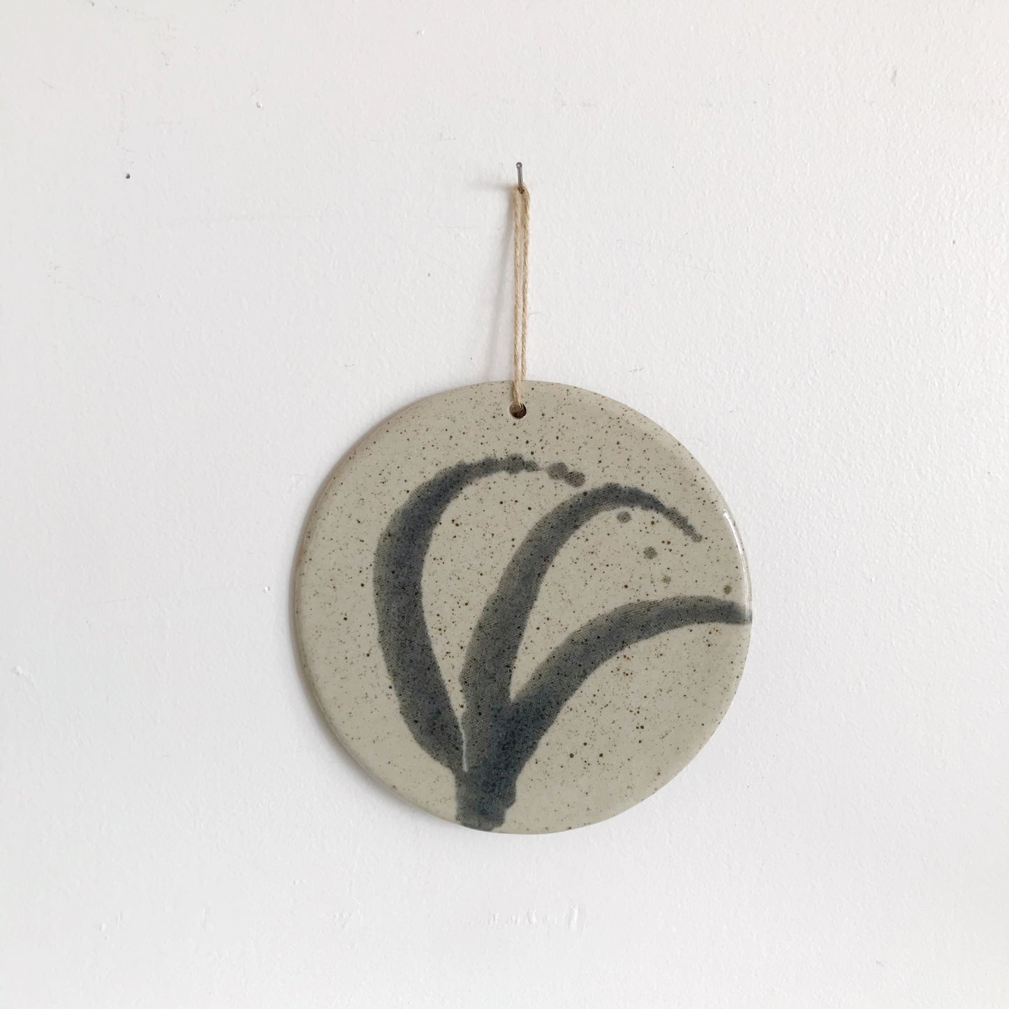Handcrafted Stoneware Trivet, 7”