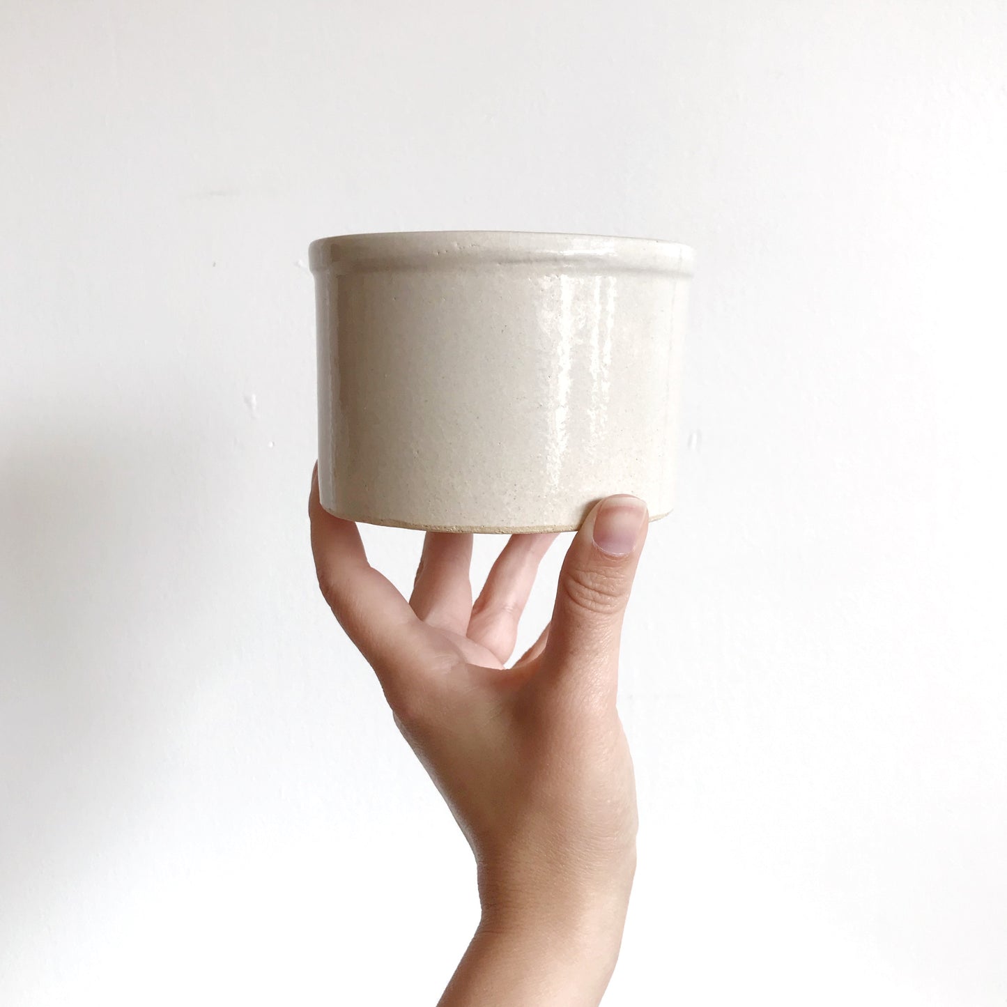 Vintage Small Stoneware Crock, 1 pint