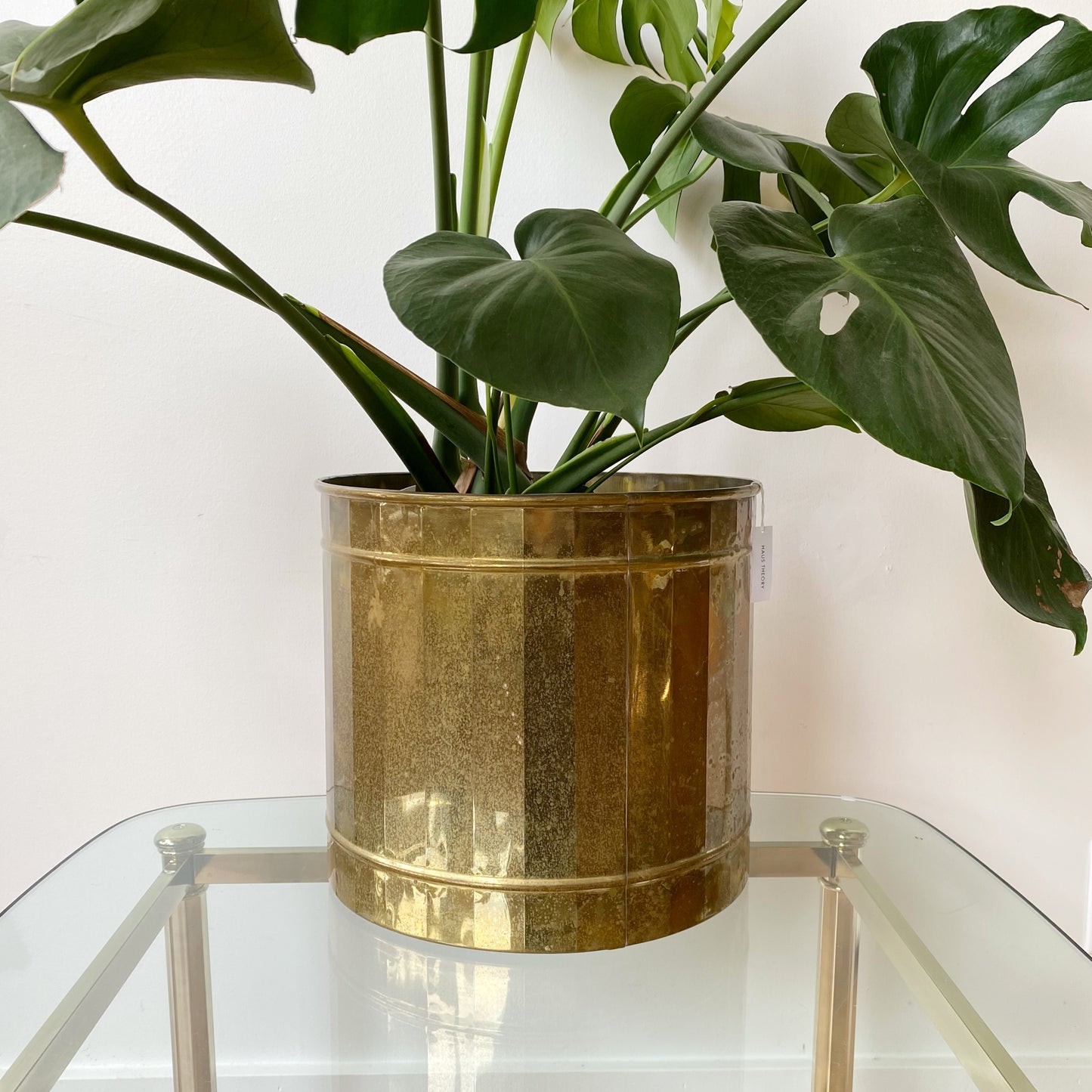 XXL Vintage Brass Planter