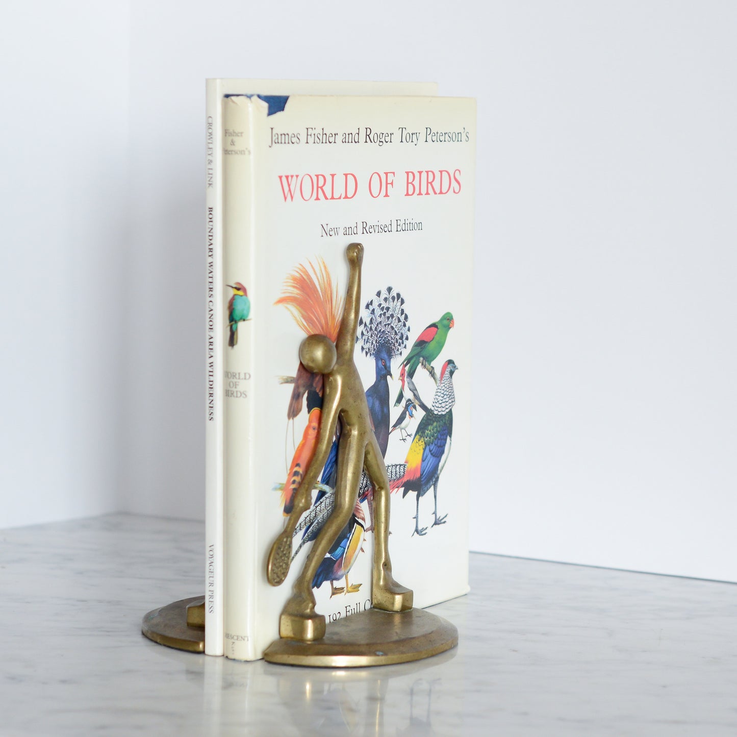 Vintage Brass Tennis Bookends