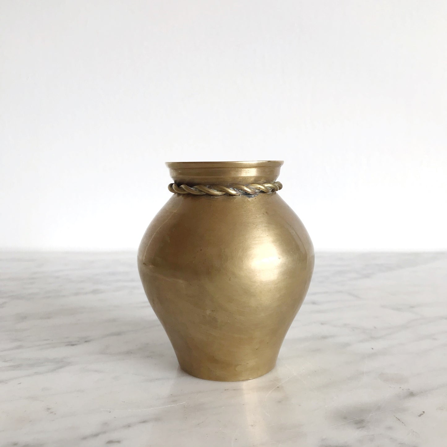 Small Vintage Brass Vase