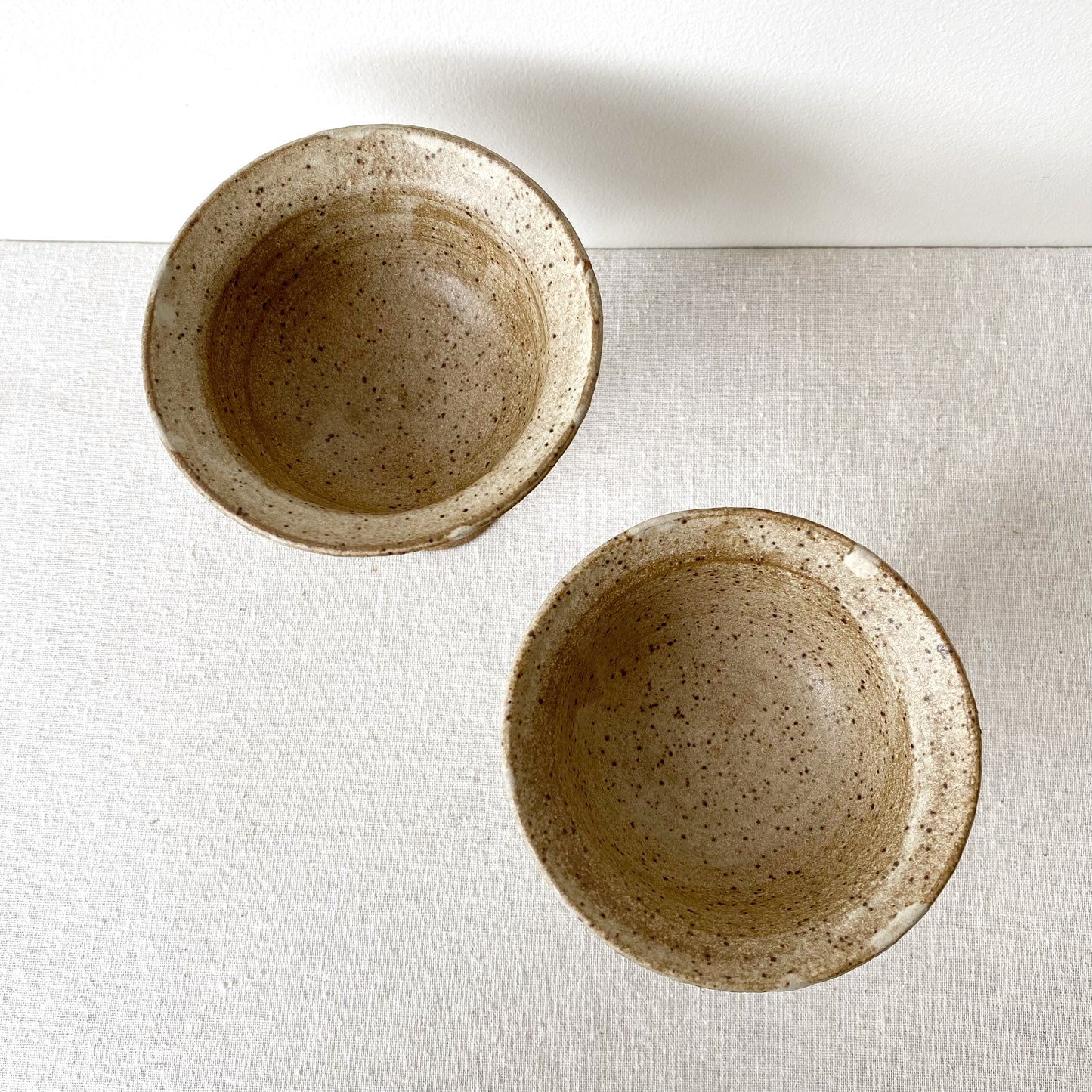 Pair of Vintage Pottery Goblets