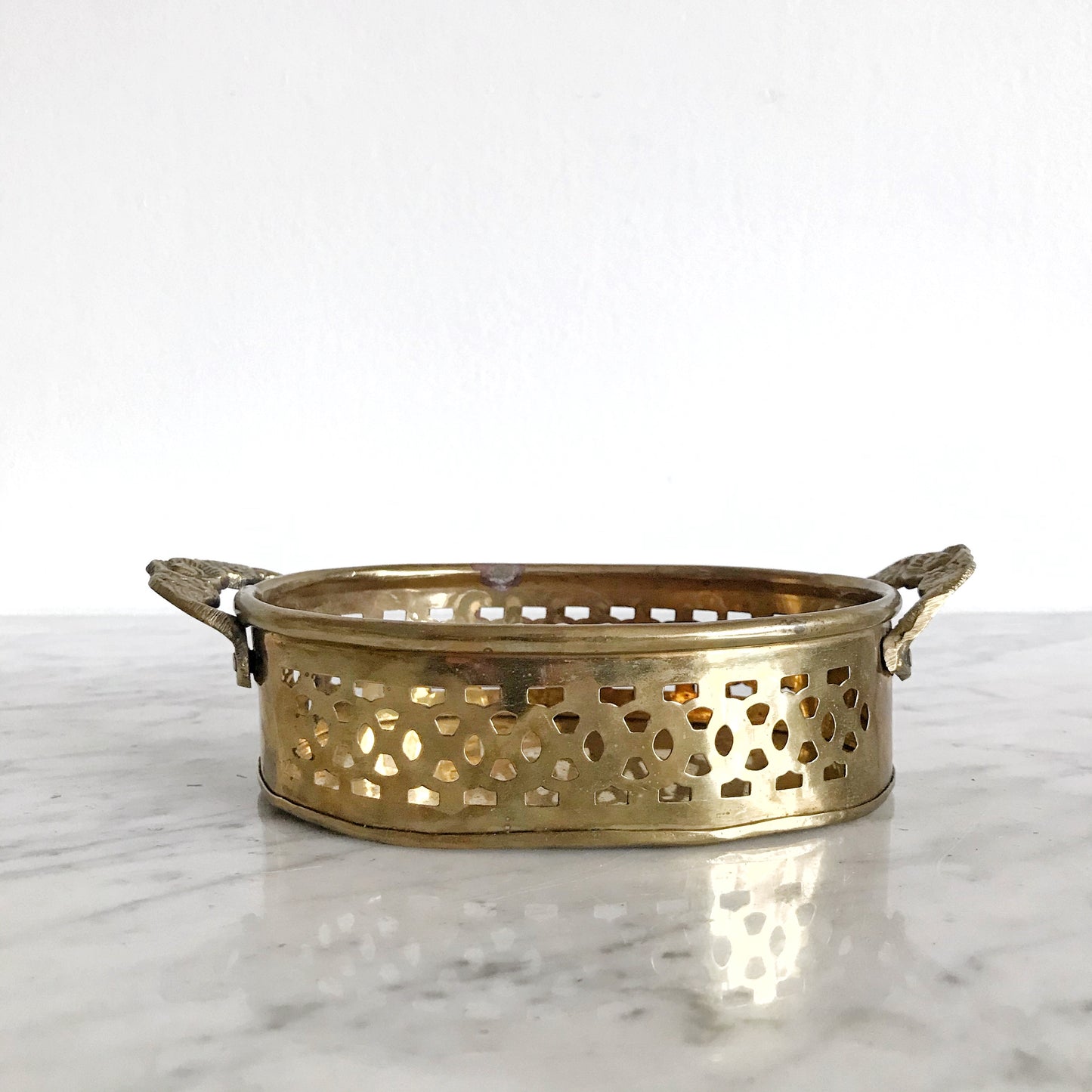Small Vintage Brass Organizer