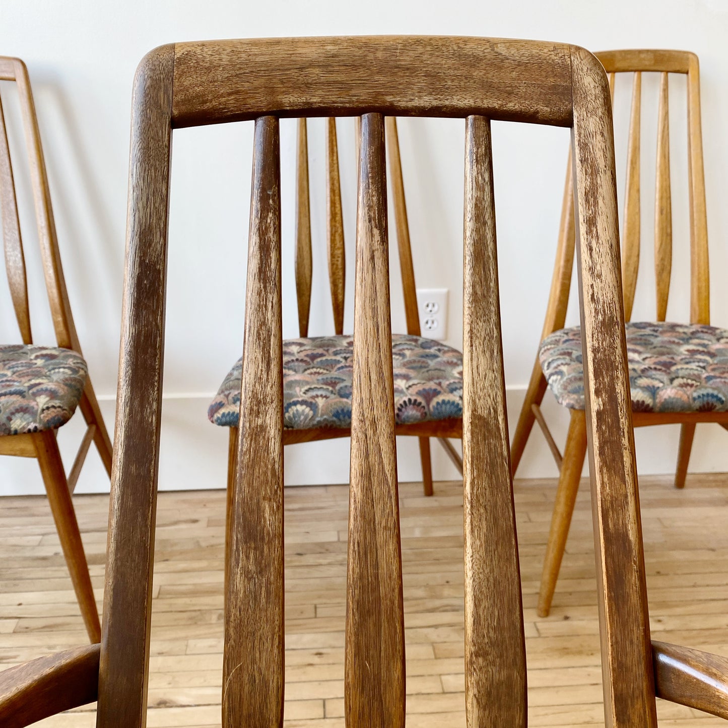 S/6 Vintage Danish "Eva" Dining Chairs
