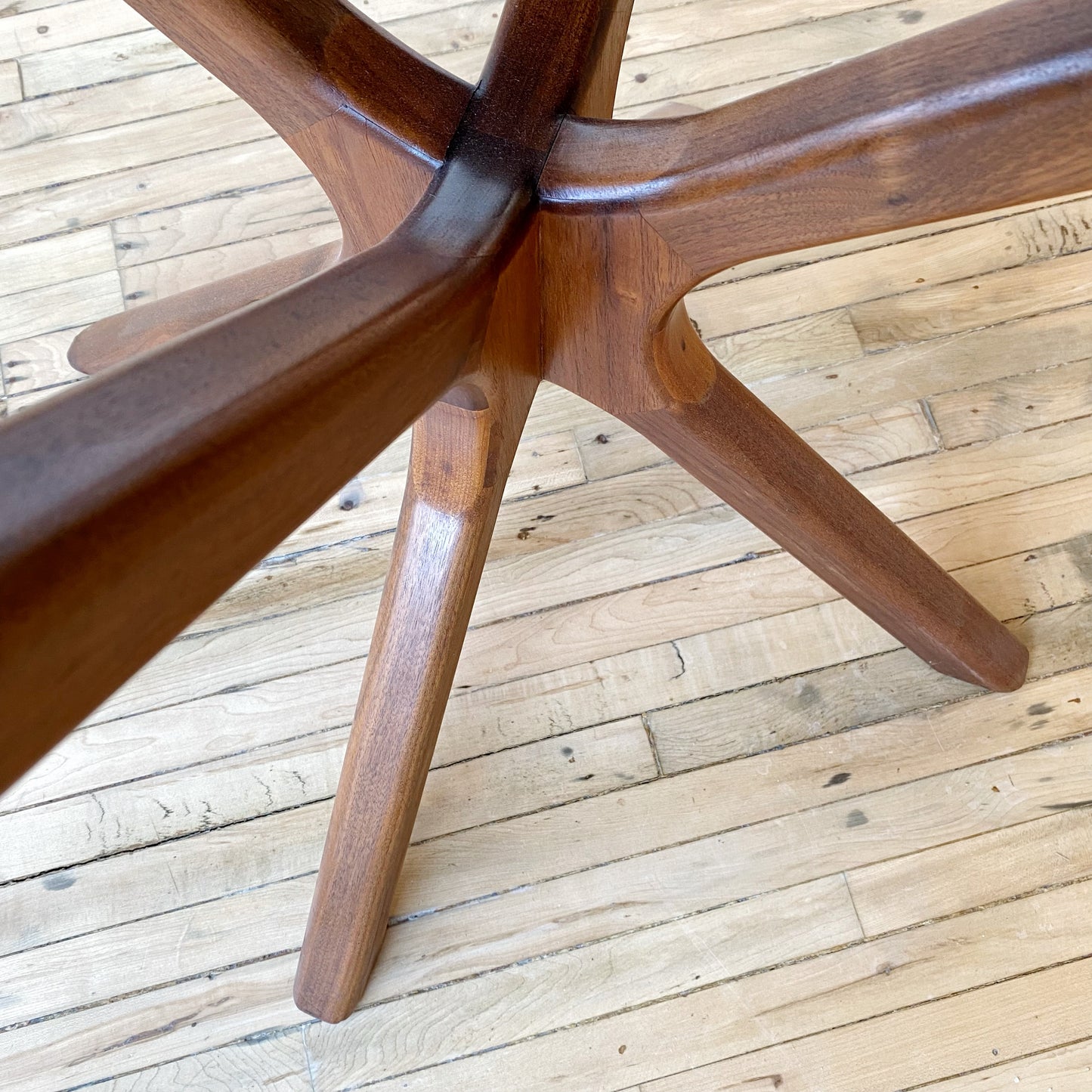 48” Vintage Walnut Dining Table