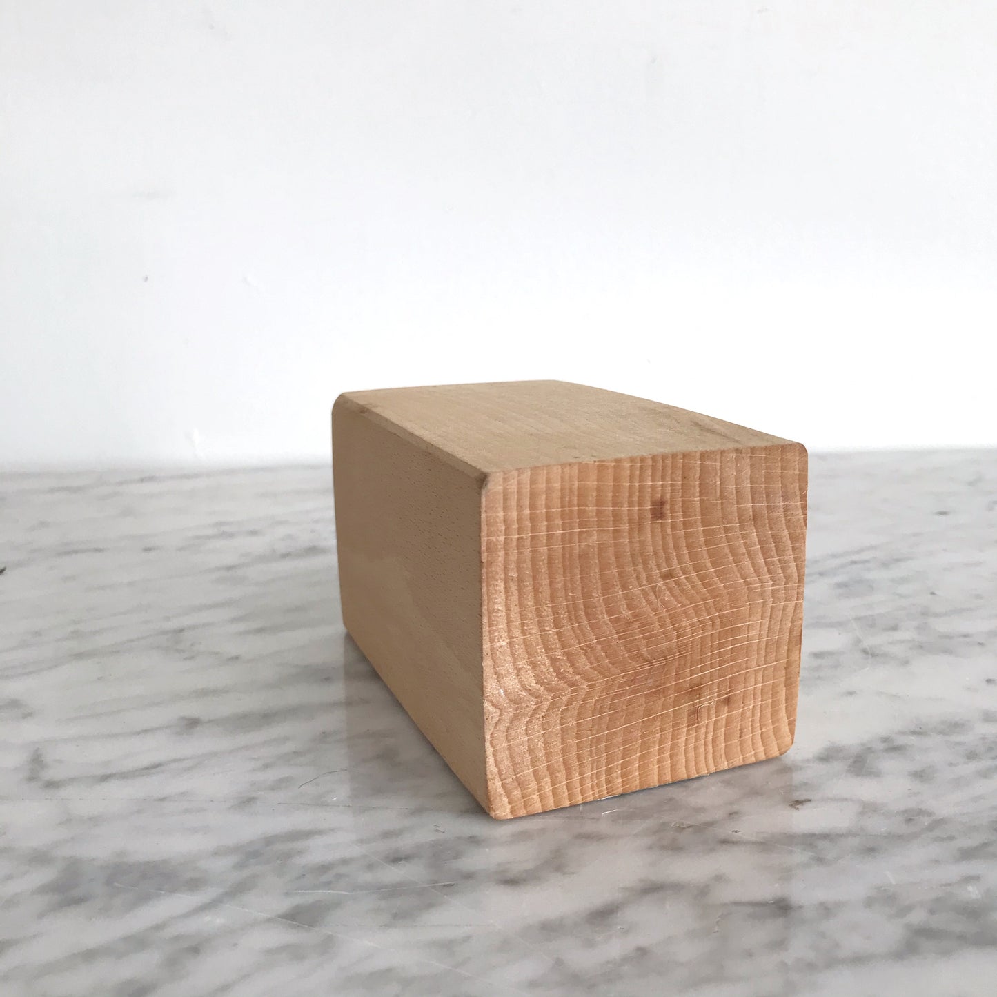 Vintage Danish Wood Block Pencil Cup