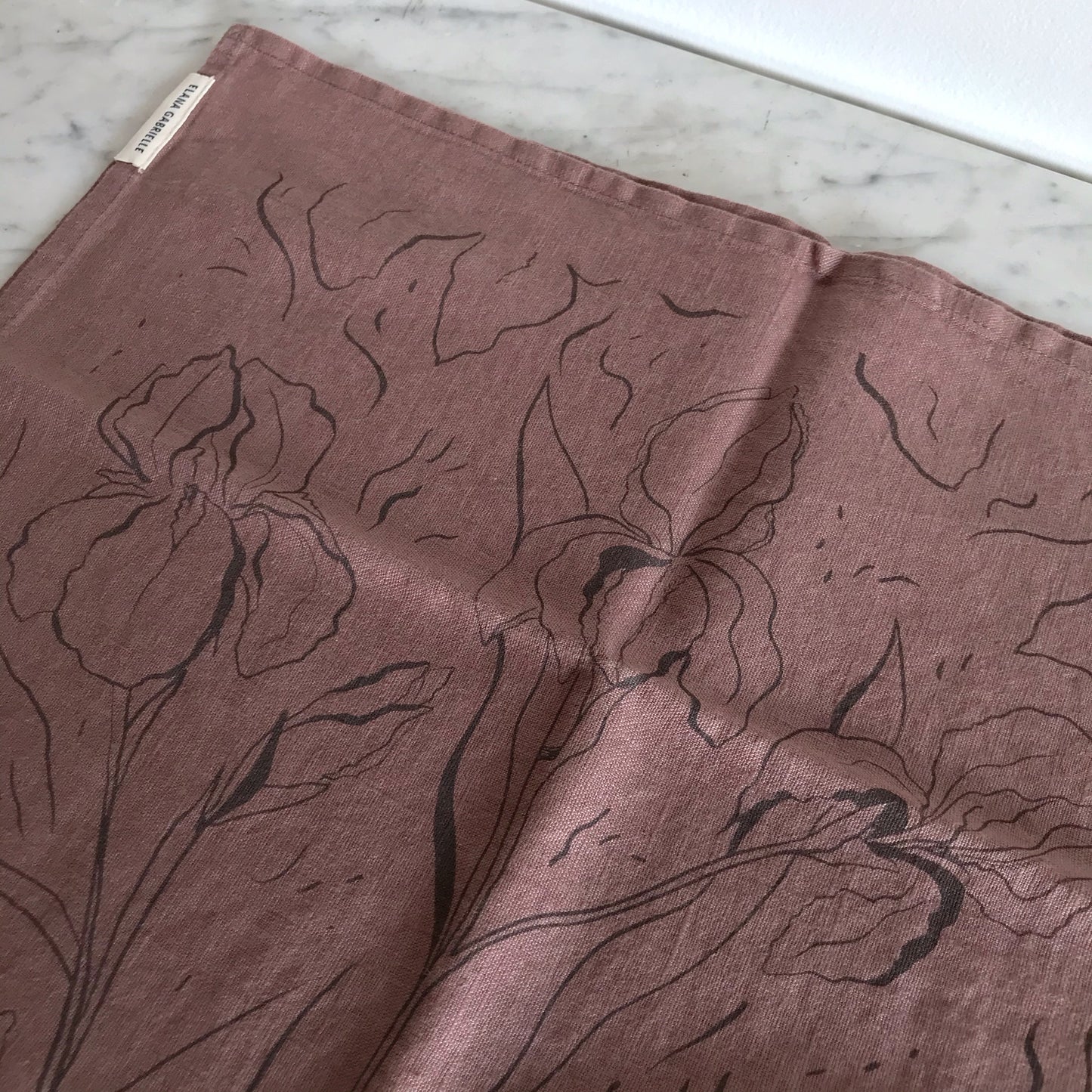 Iris Linen Tea Towel