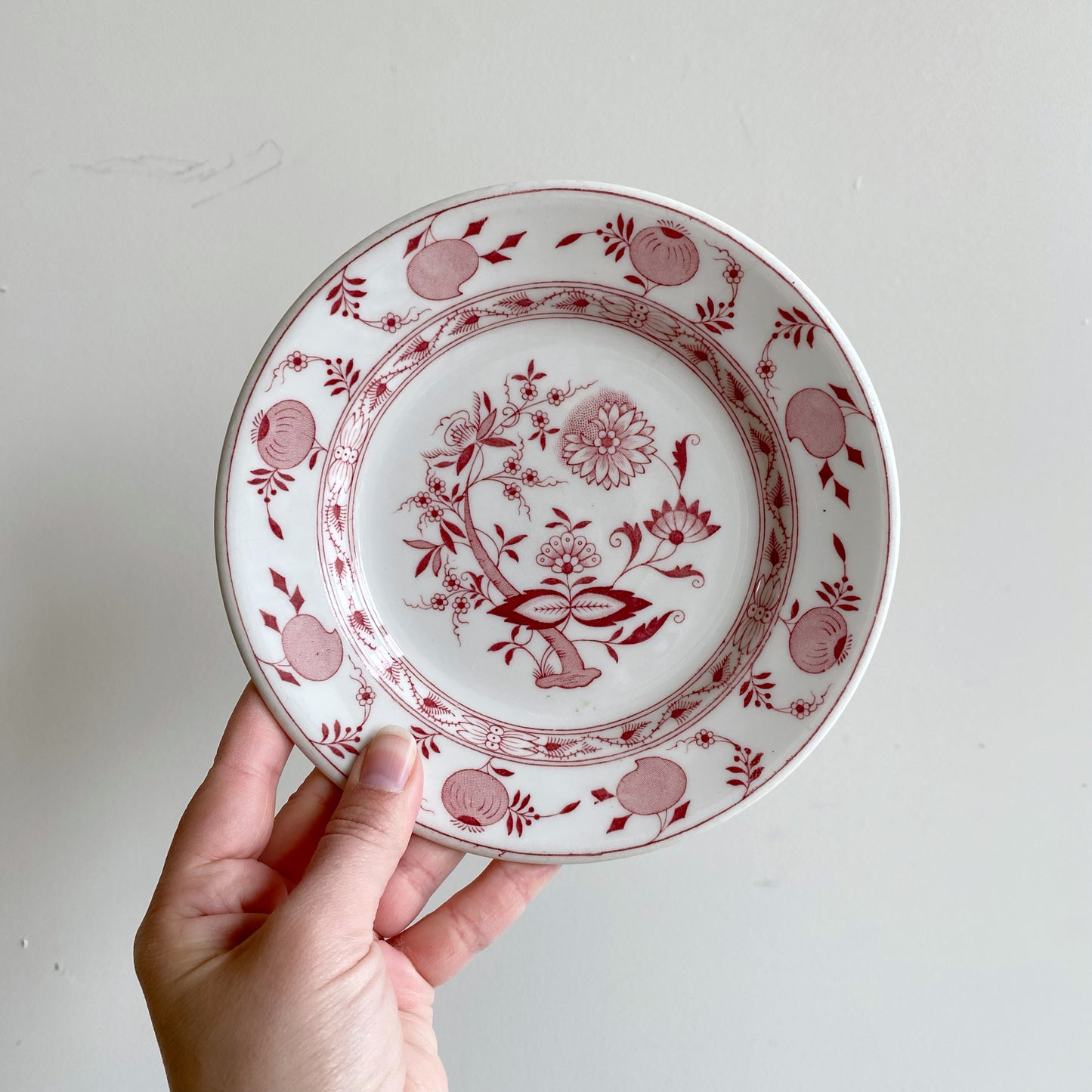 Trio of Vintage "Red Onion" Saucers