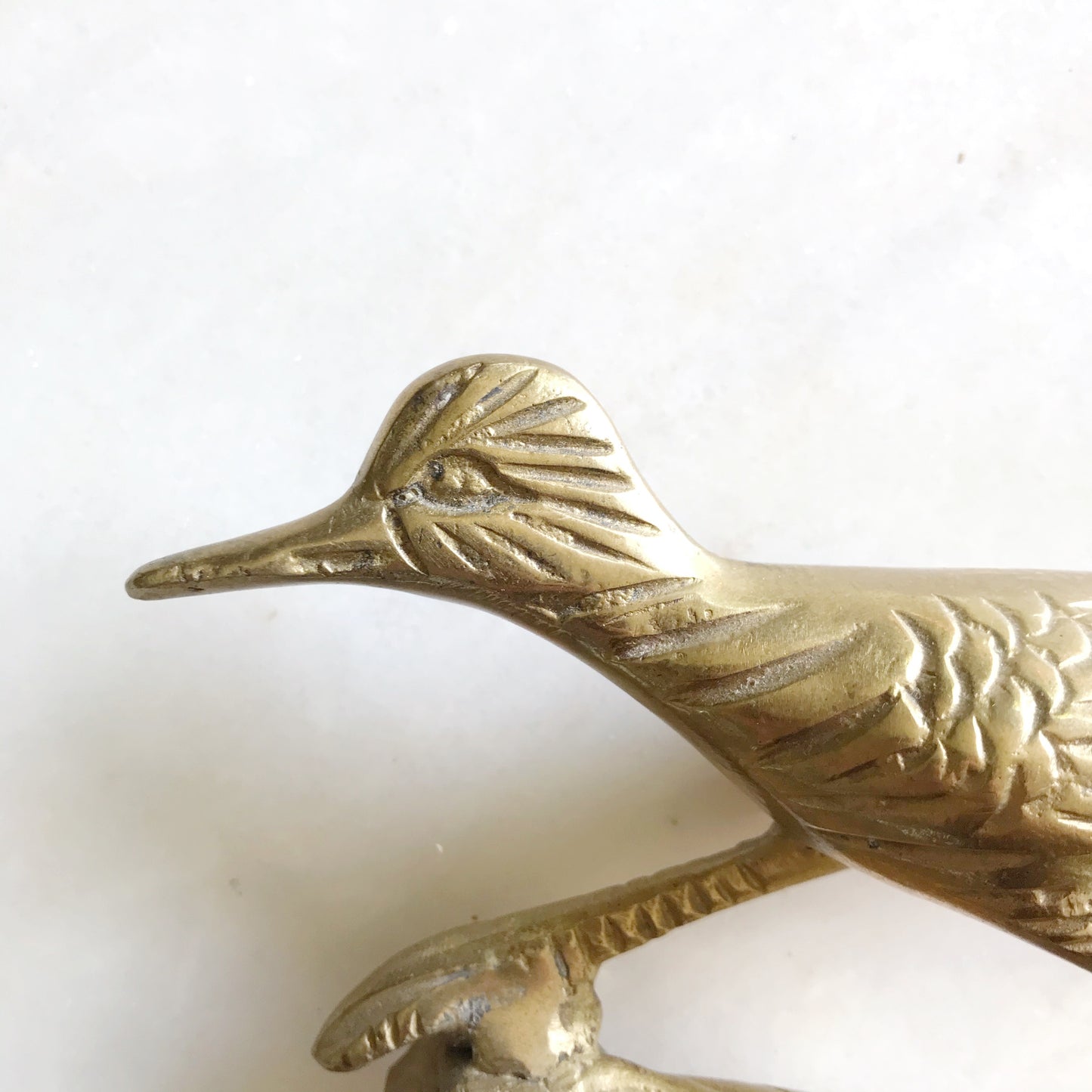 Vintage Brass Roadrunner Figure