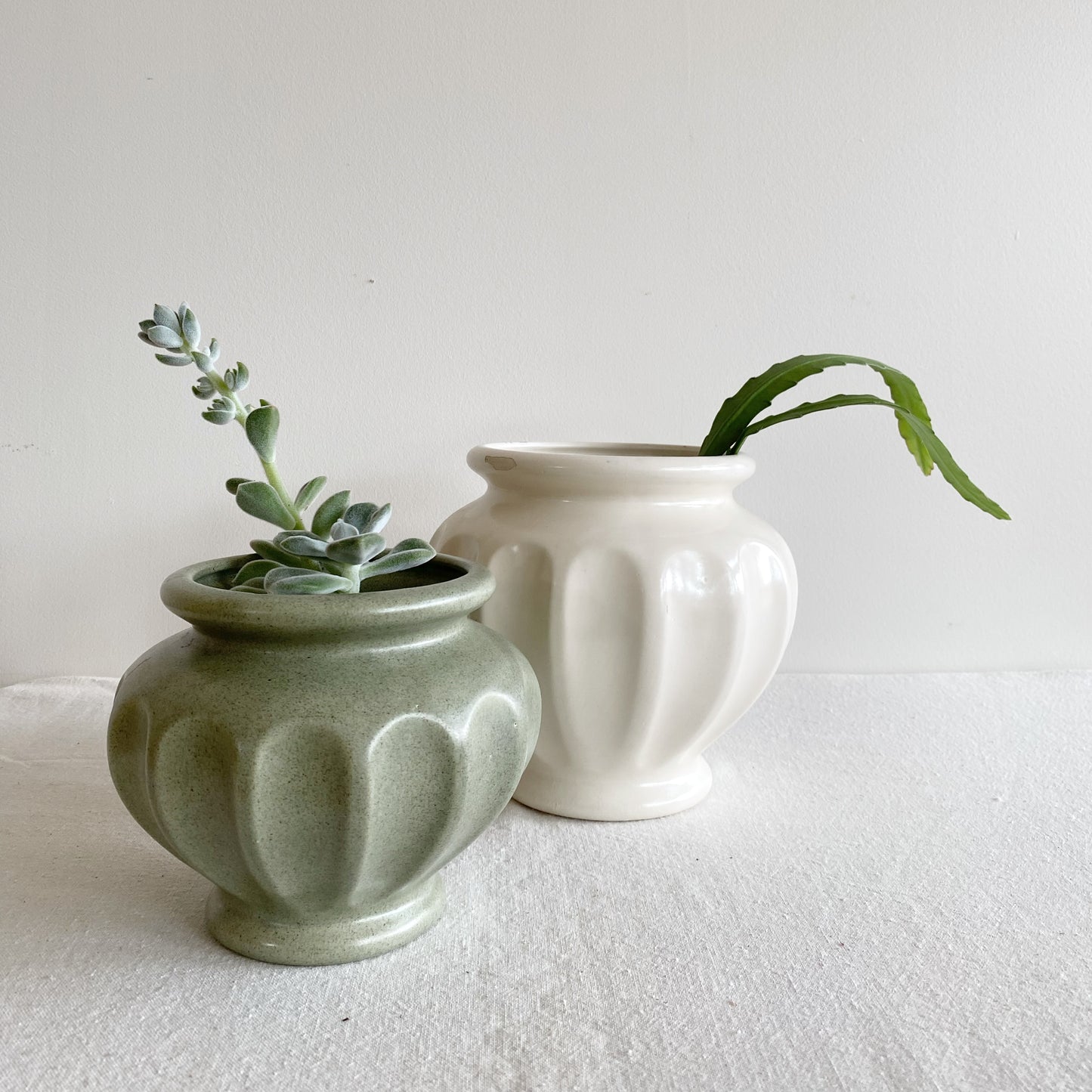 Vintage Ceramic Planter by Haeger, Green